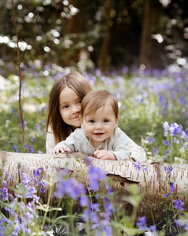 Siblings together during a family photoshoot in Bristol