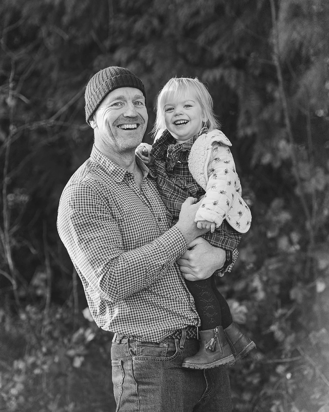 Dad and daughter portrait during a family photoshoot in Bath