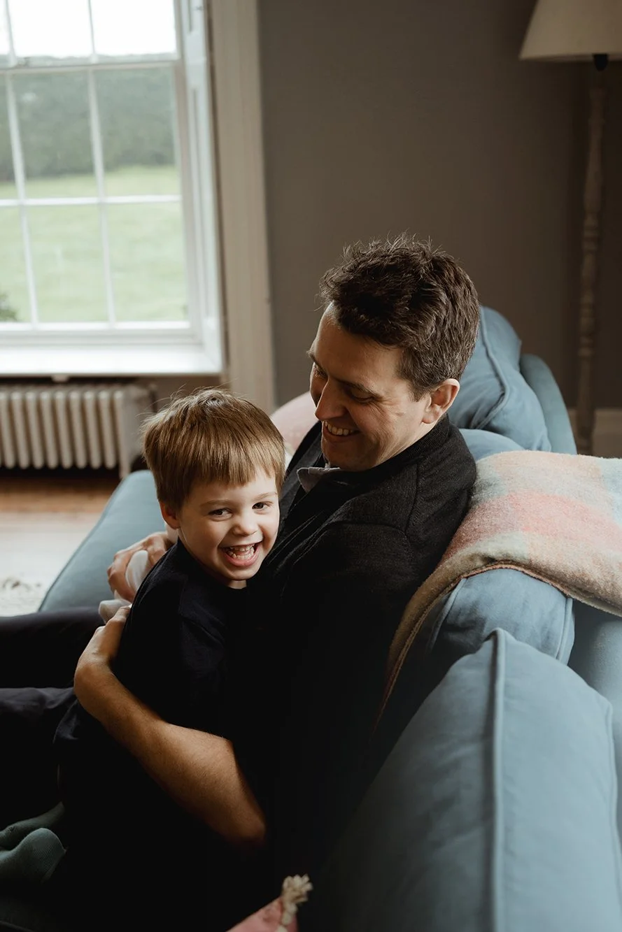 Father with his son during a photoshoot - Newborn & family photographer Bath and Bristol