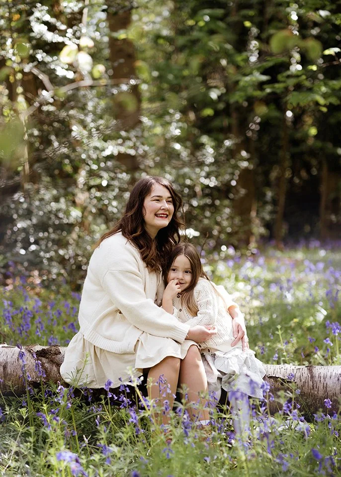 Mother and daughter during a family photoshoot in Bristol