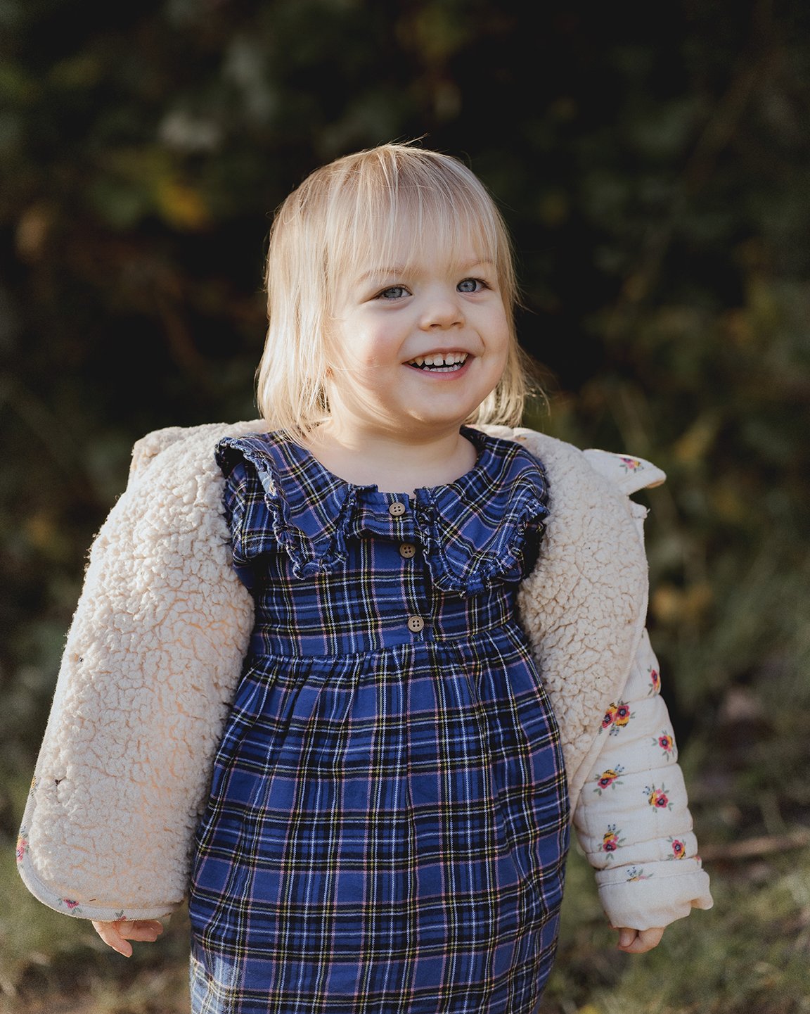 Two year old smiling portrait