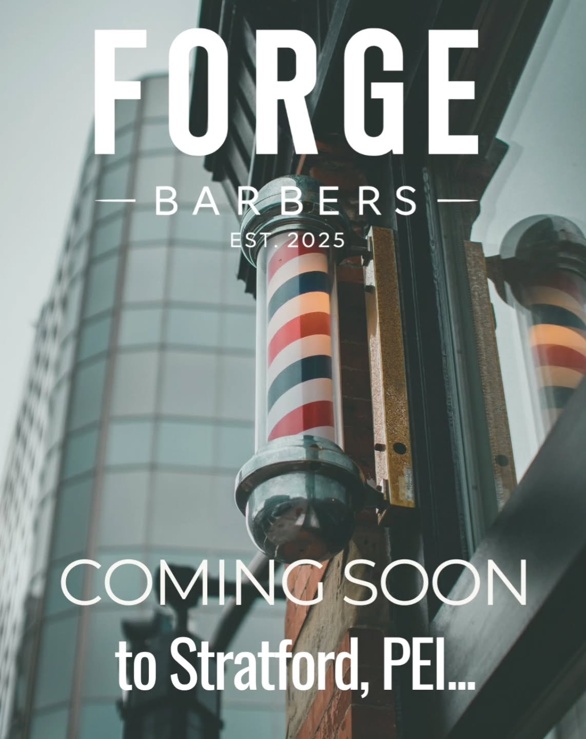 Forge Barbers is coming soon to Stratford, PEI.
Where tradition meets today.

Opening date coming soon.