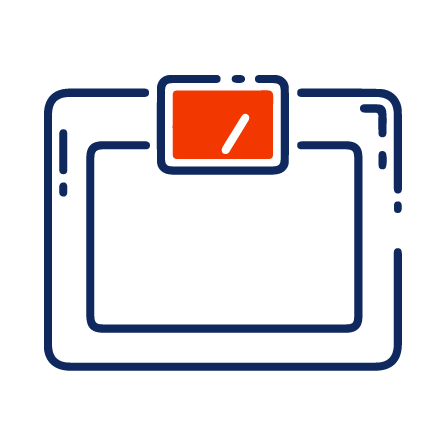 Line drawing of a photo or camera viewfinder with a red focus point at the top center.