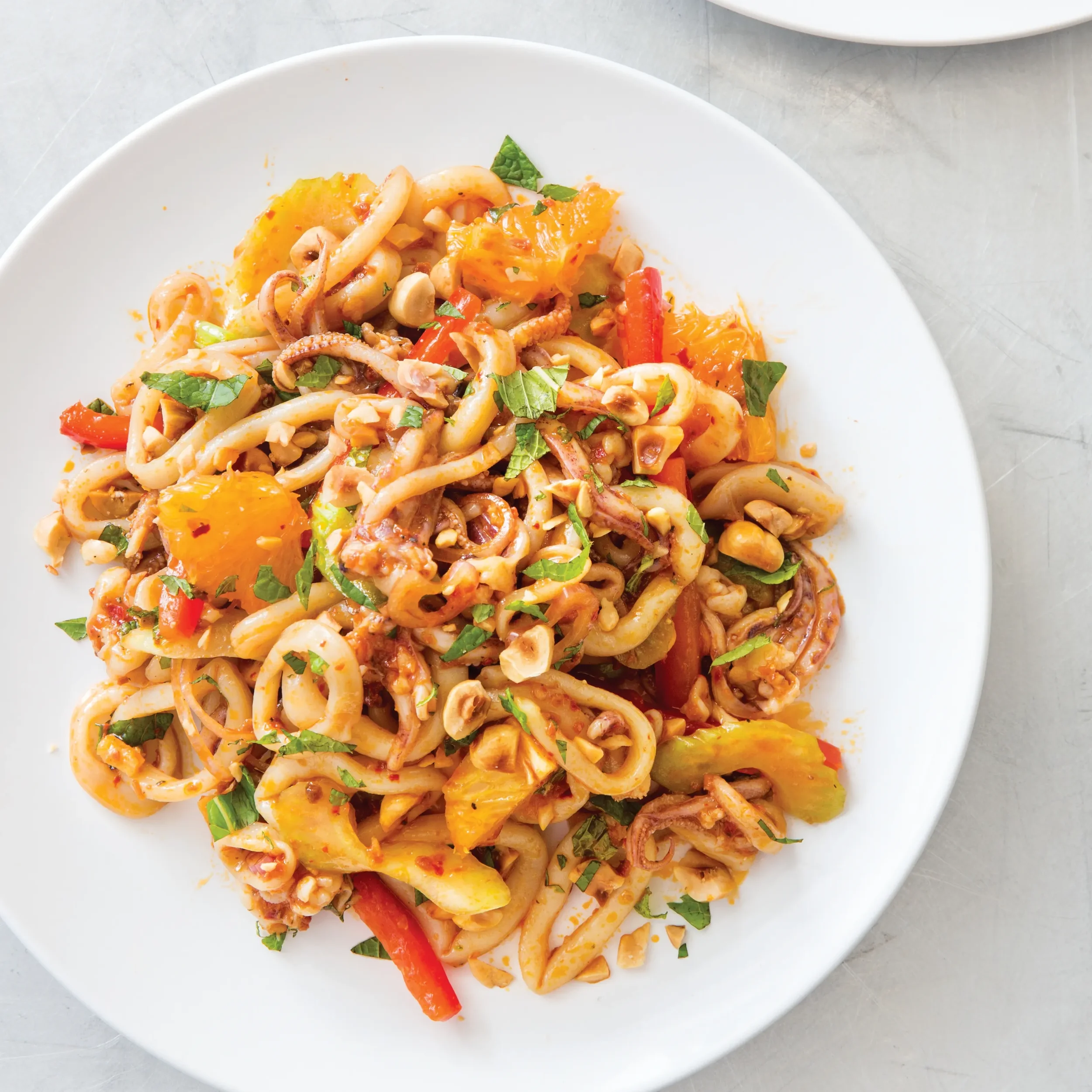 Chili-Marinated Calamari with Oranges