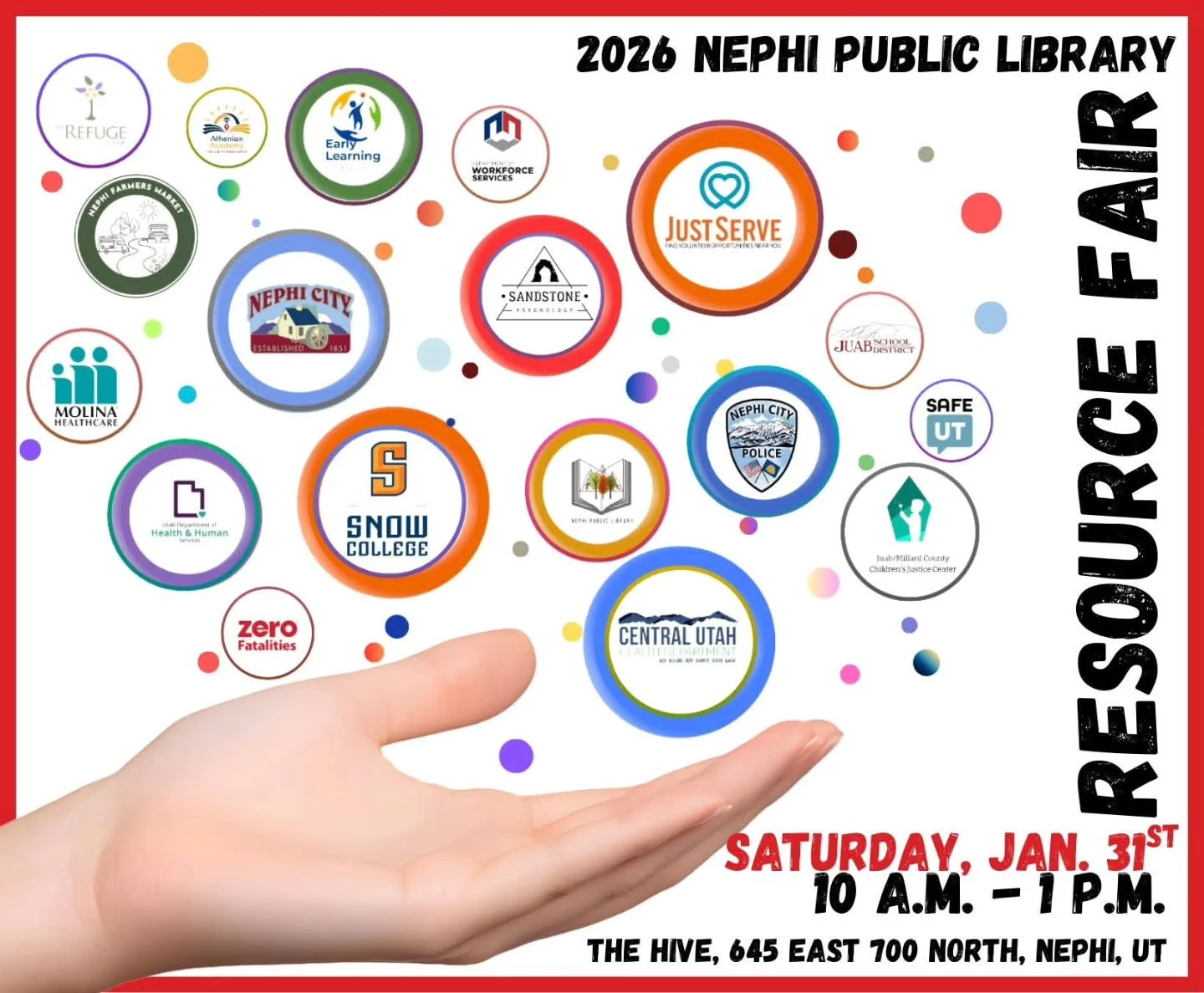 Join tomorrow at the Hive in Juab County, I'll be there from 10-1. I'd love to chat!