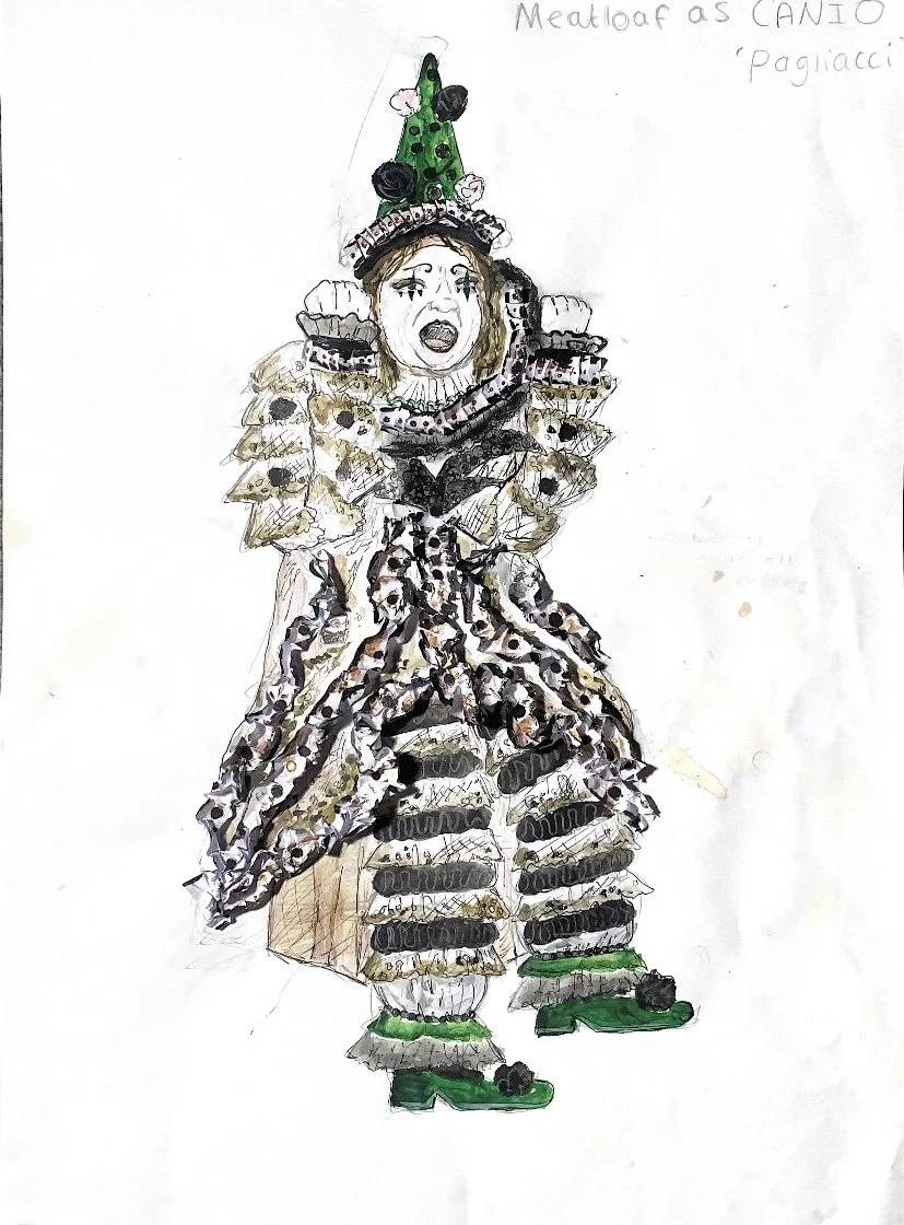 Meatloaf as Canio Final illustrations Pagliacci