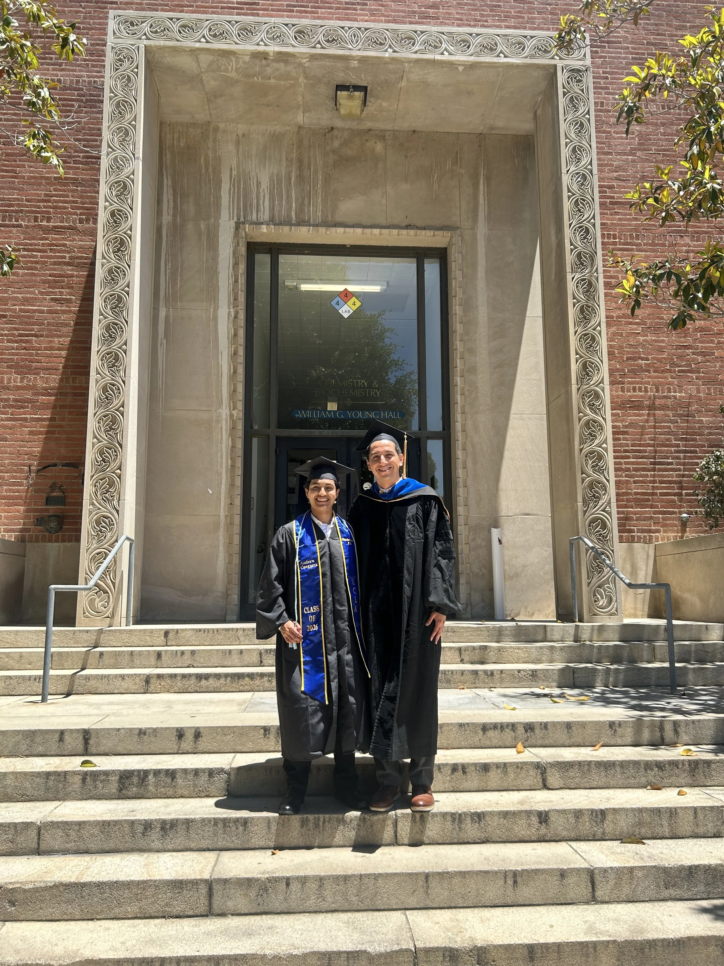 Andrew and Soobin graduated with their B.S. in biochemistry degrees! Congrats to them both!