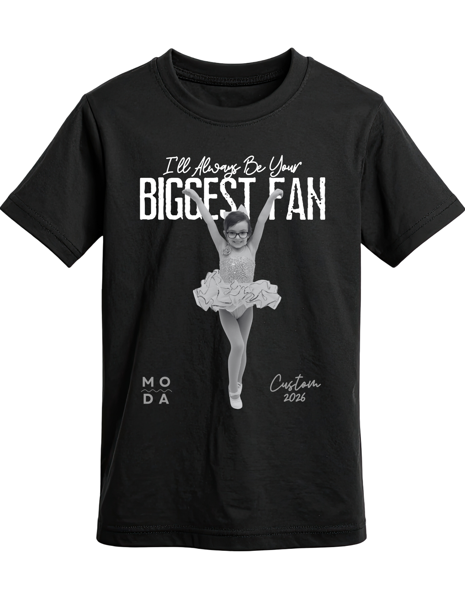 Custom MODA Fan Shirt - Black + White