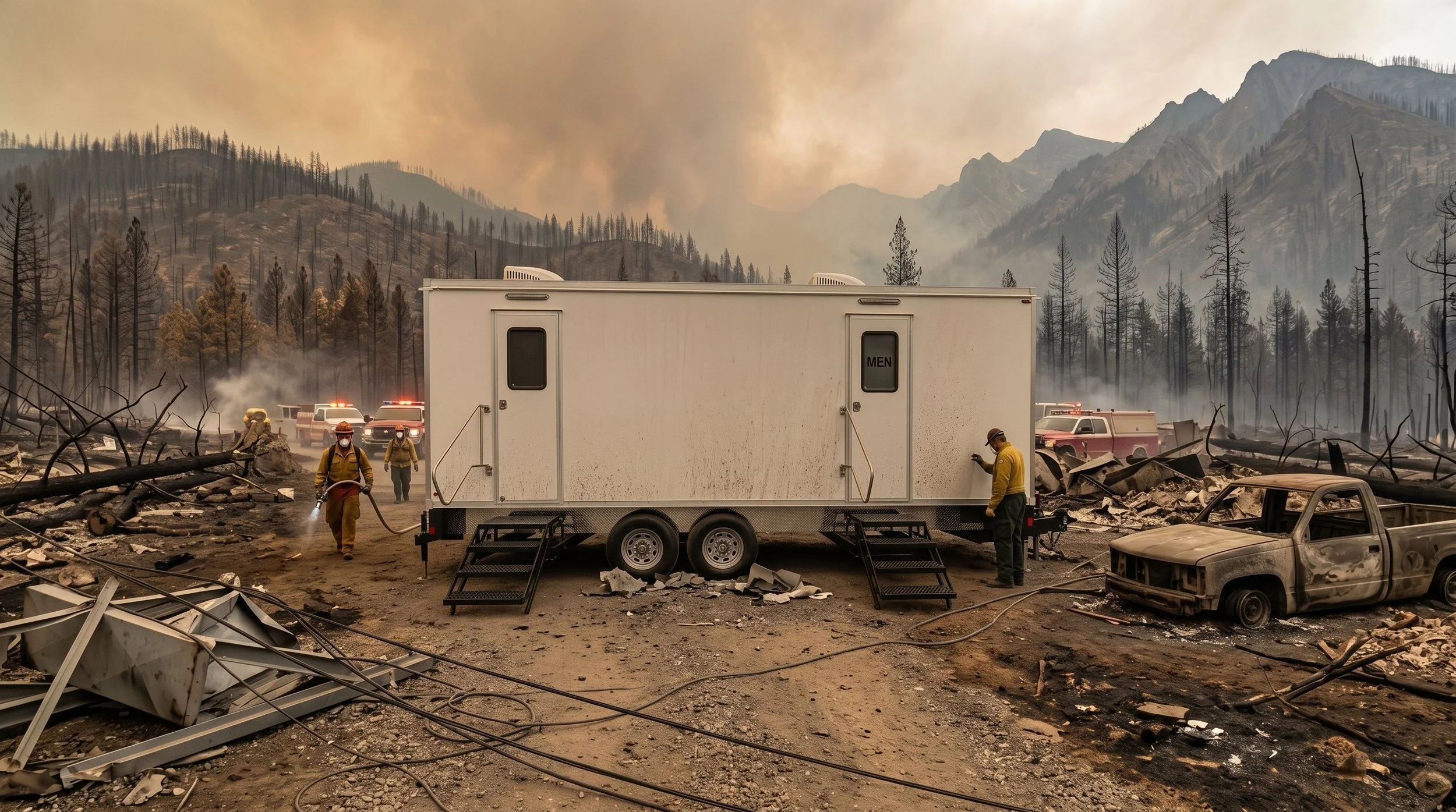 disaster relief restroom trailers montana
