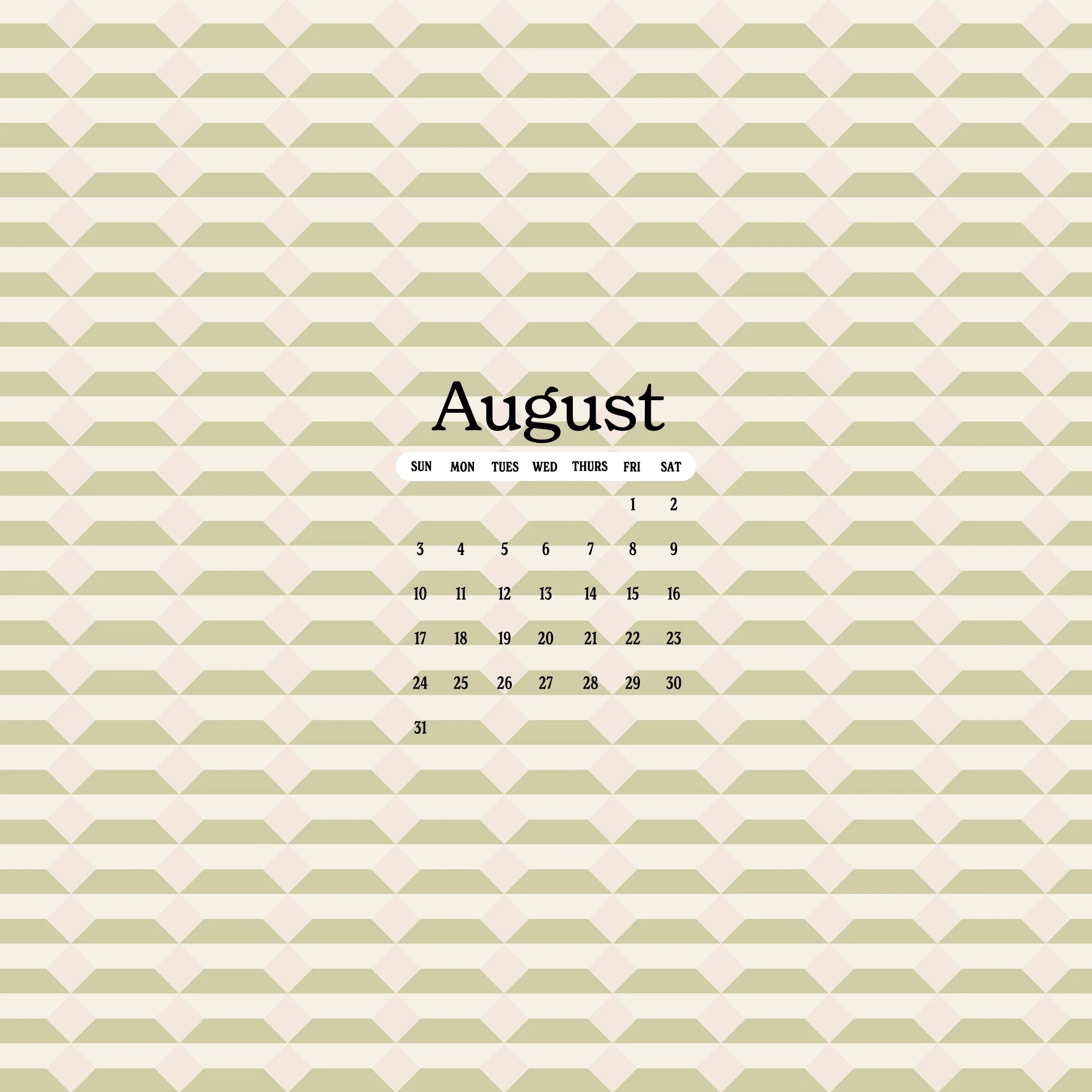 Free Wallpaper Design for August 2025