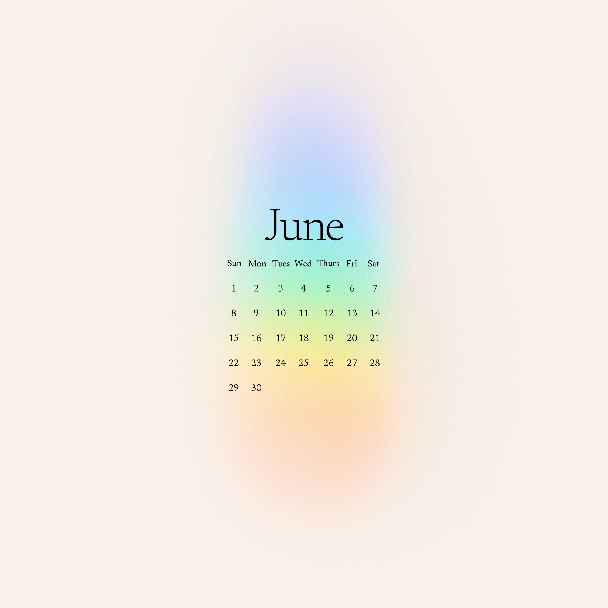 Free Wallpaper Design for June 2025