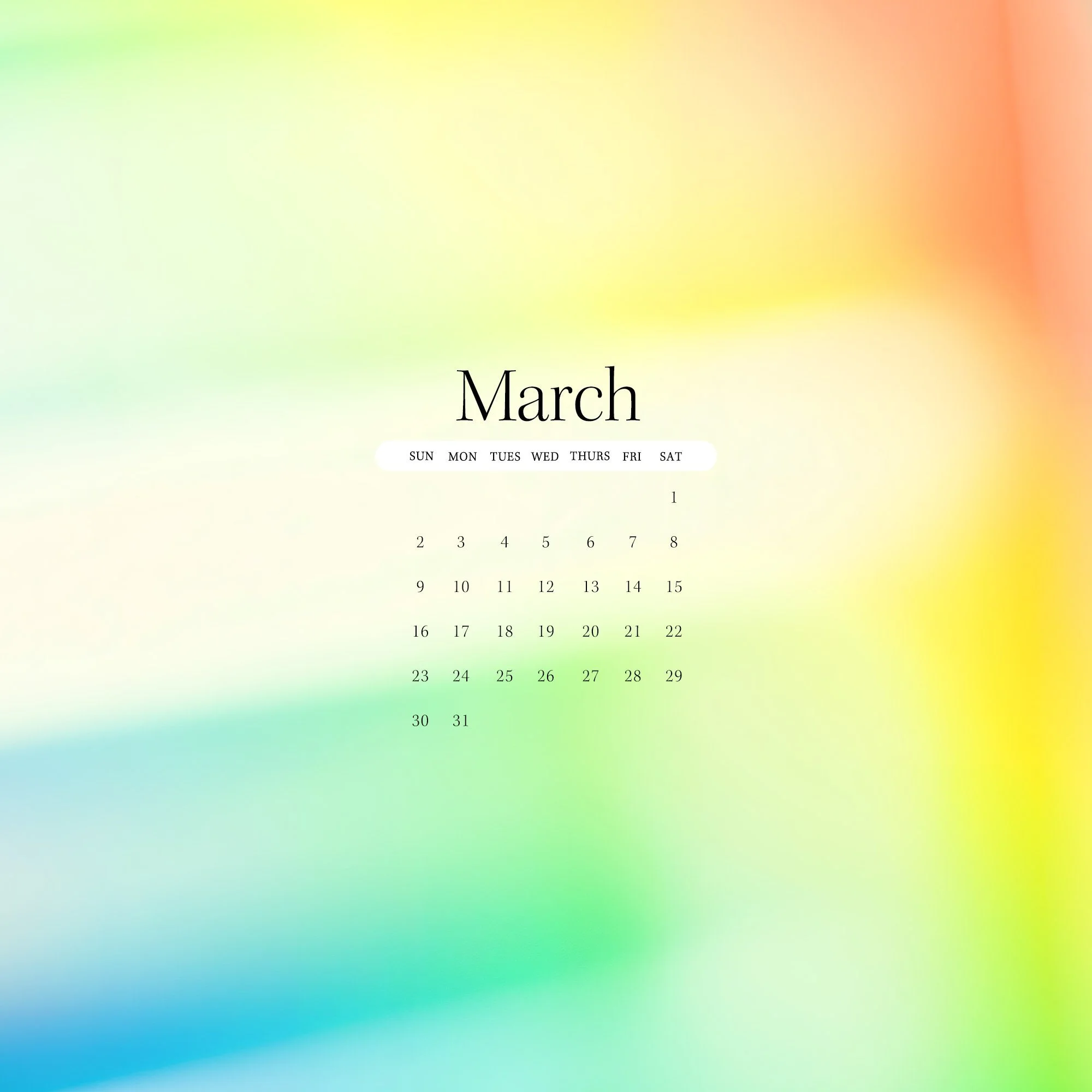 Free Wallpaper Design for March 2025