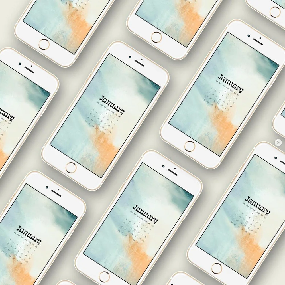 Free Wallpaper for February 2025 | Six Leaf Design | Freelance Graphic + Logo + Brand + Web Designer | Denver, Colorado