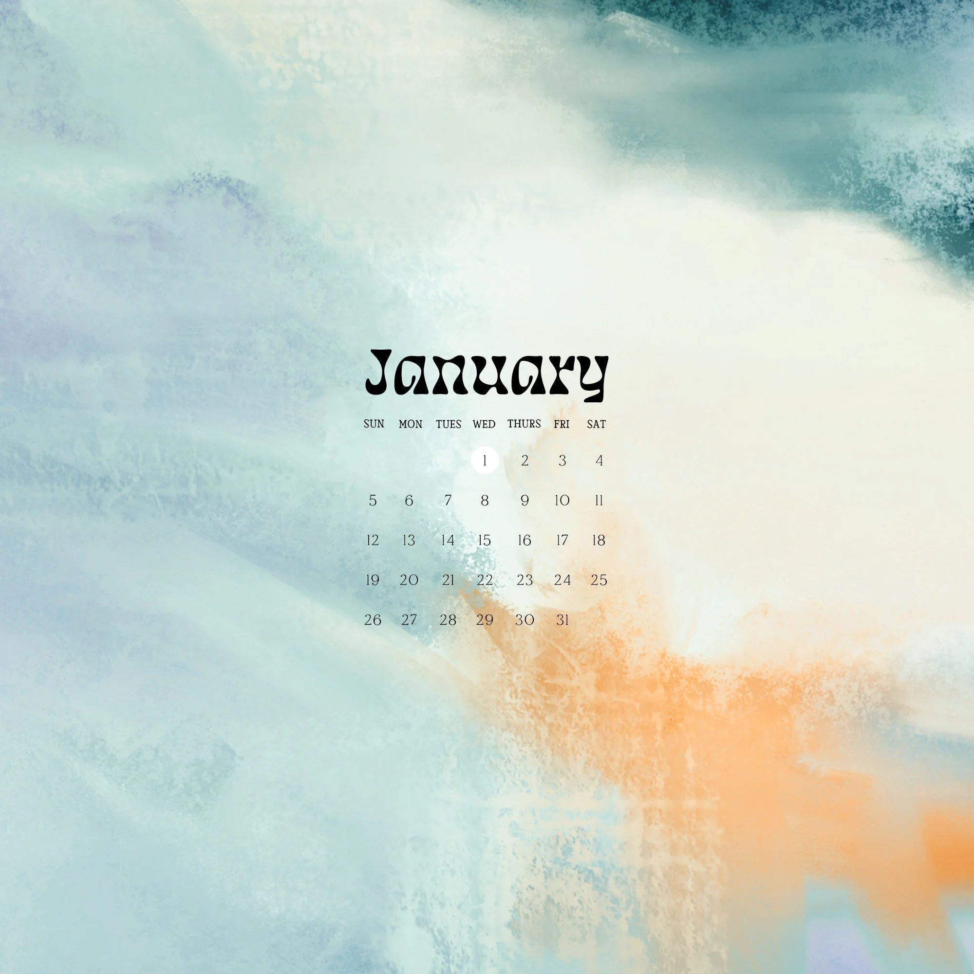 Free Wallpaper Design for January 2025