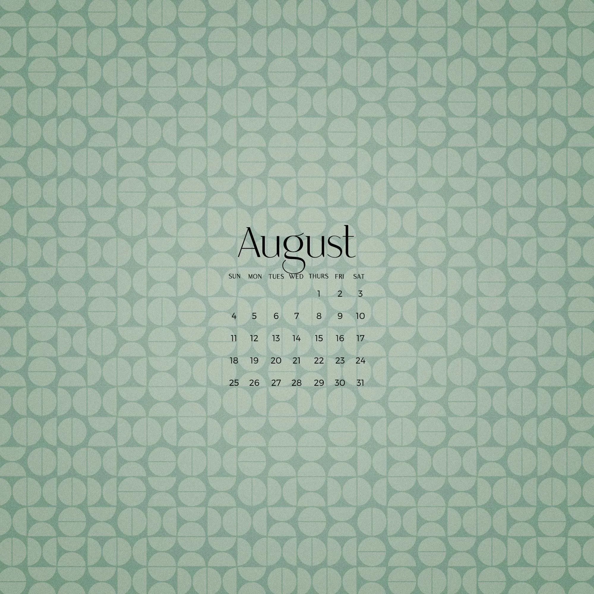 Free Wallpaper Design for August 2024