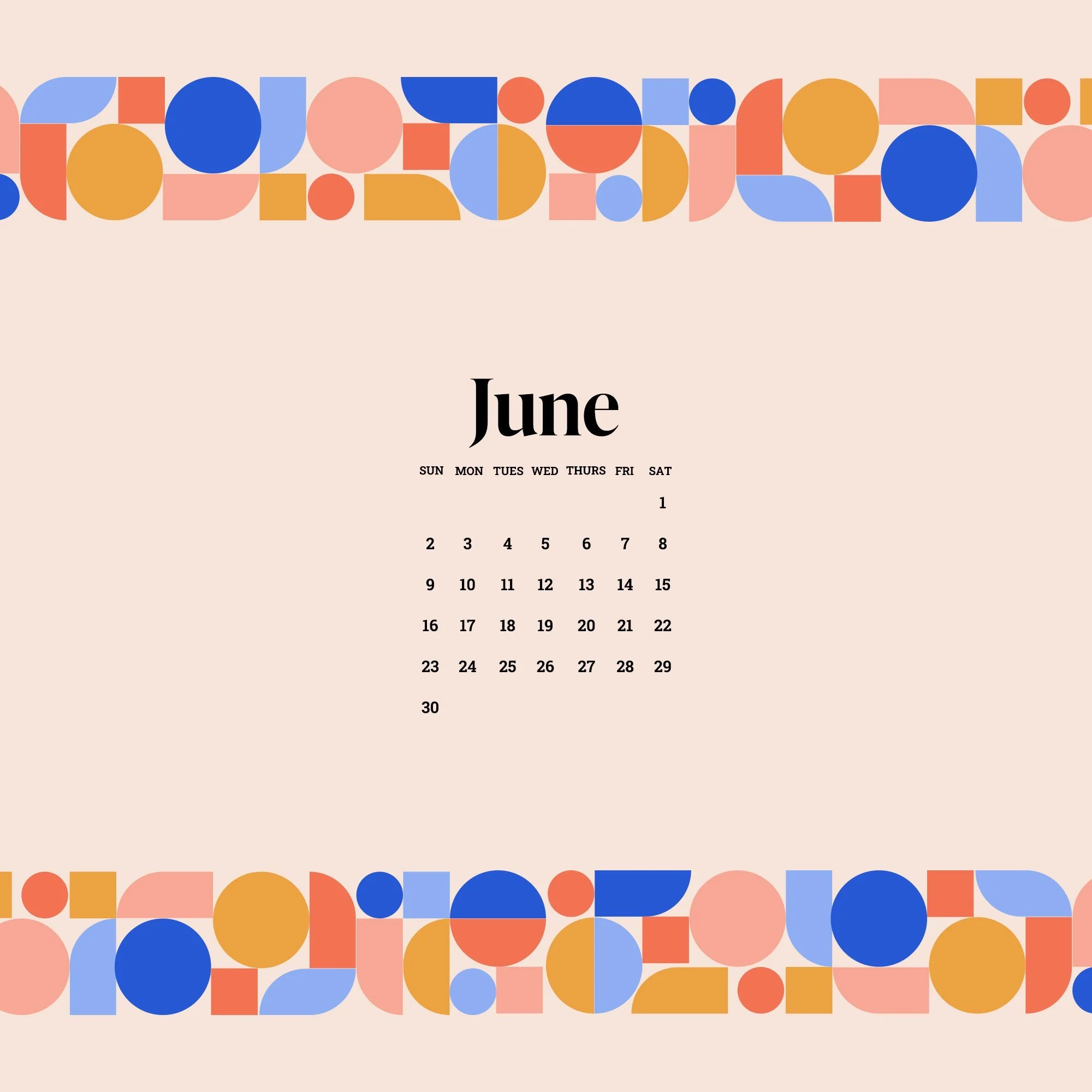 Free Wallpaper Design for June 2024