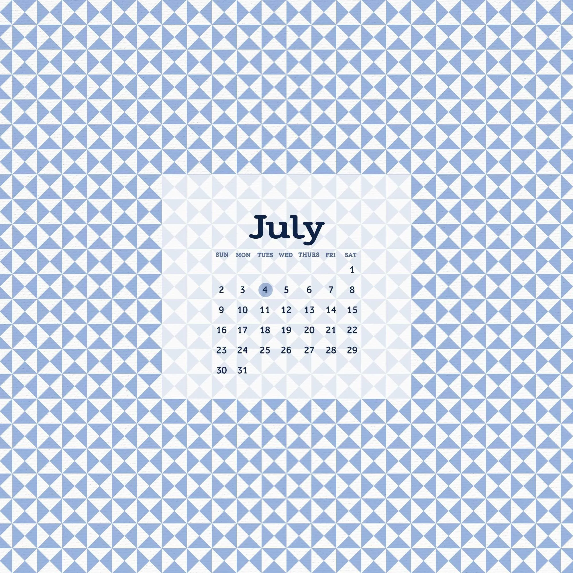 Free Wallpaper Design for July 2023