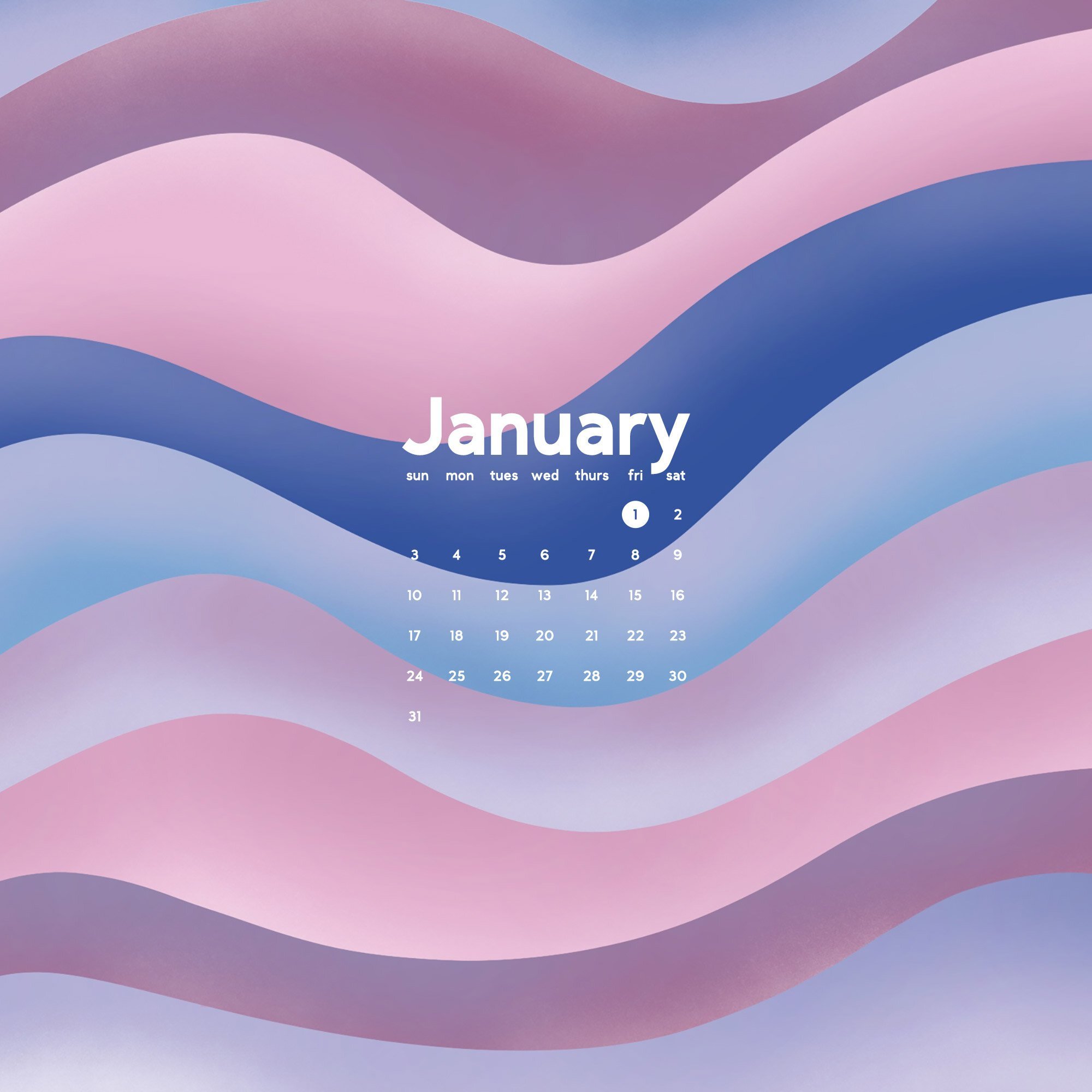 Free Wallpaper for January 2021