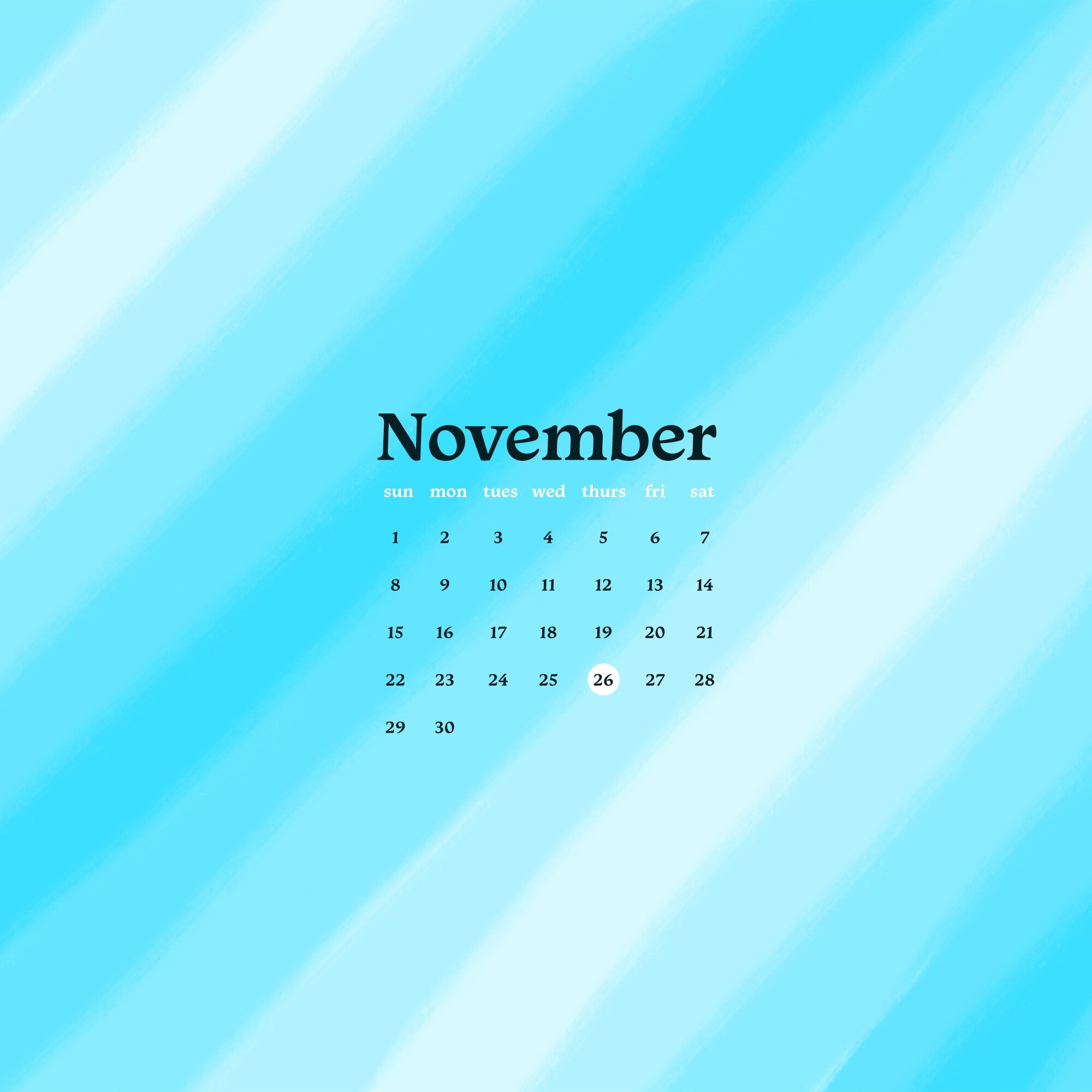 Free Wallpaper for November 2020