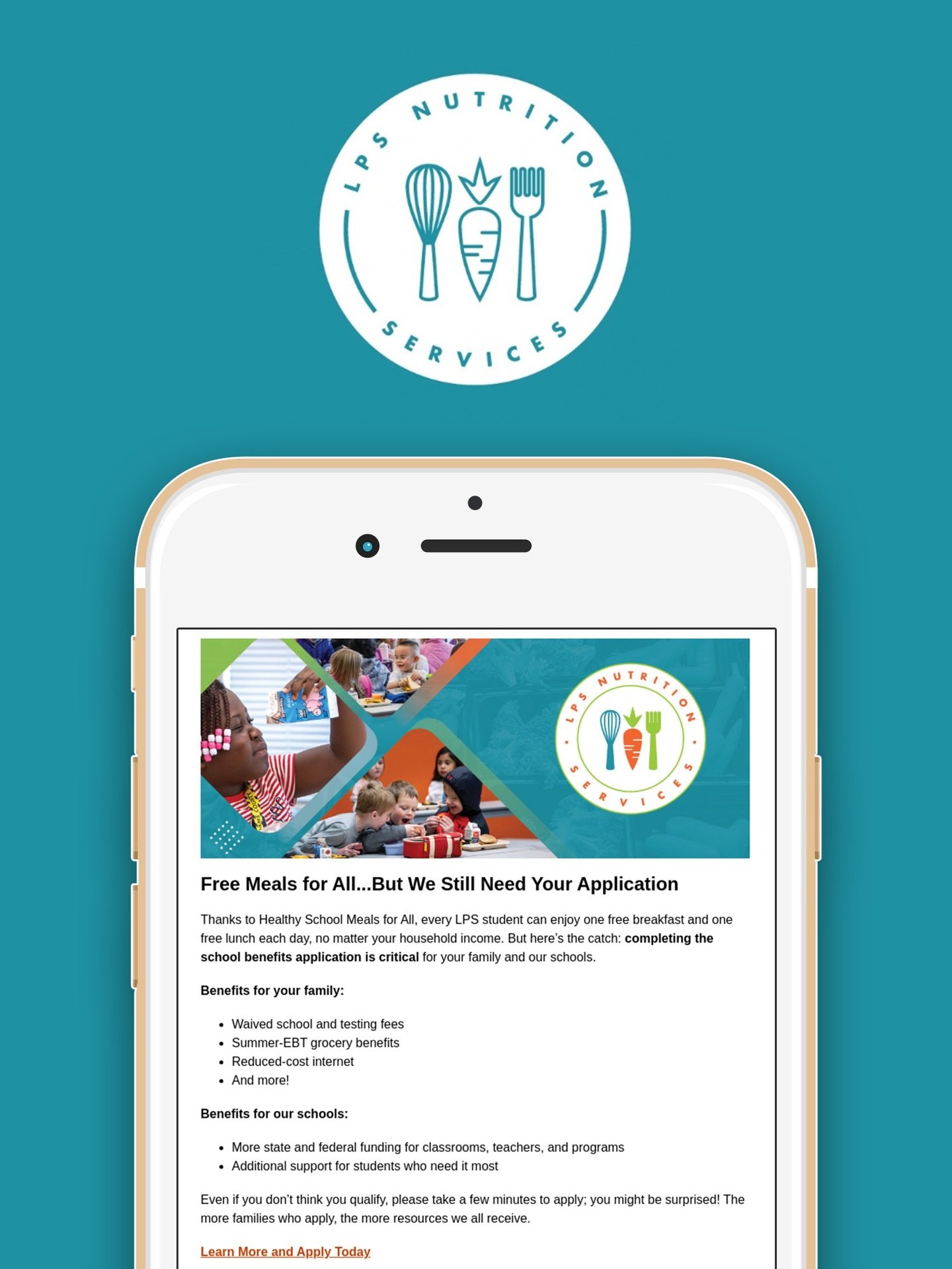 Ok this is a wild full-circle moment! Years ago I designed the logo for Littleton Public Schools&rsquo; Nutrition Services program....and recently it showed up in my inbox because my own kiddo is officially a first grader in the district 🥹 ⁠
⁠
Seein