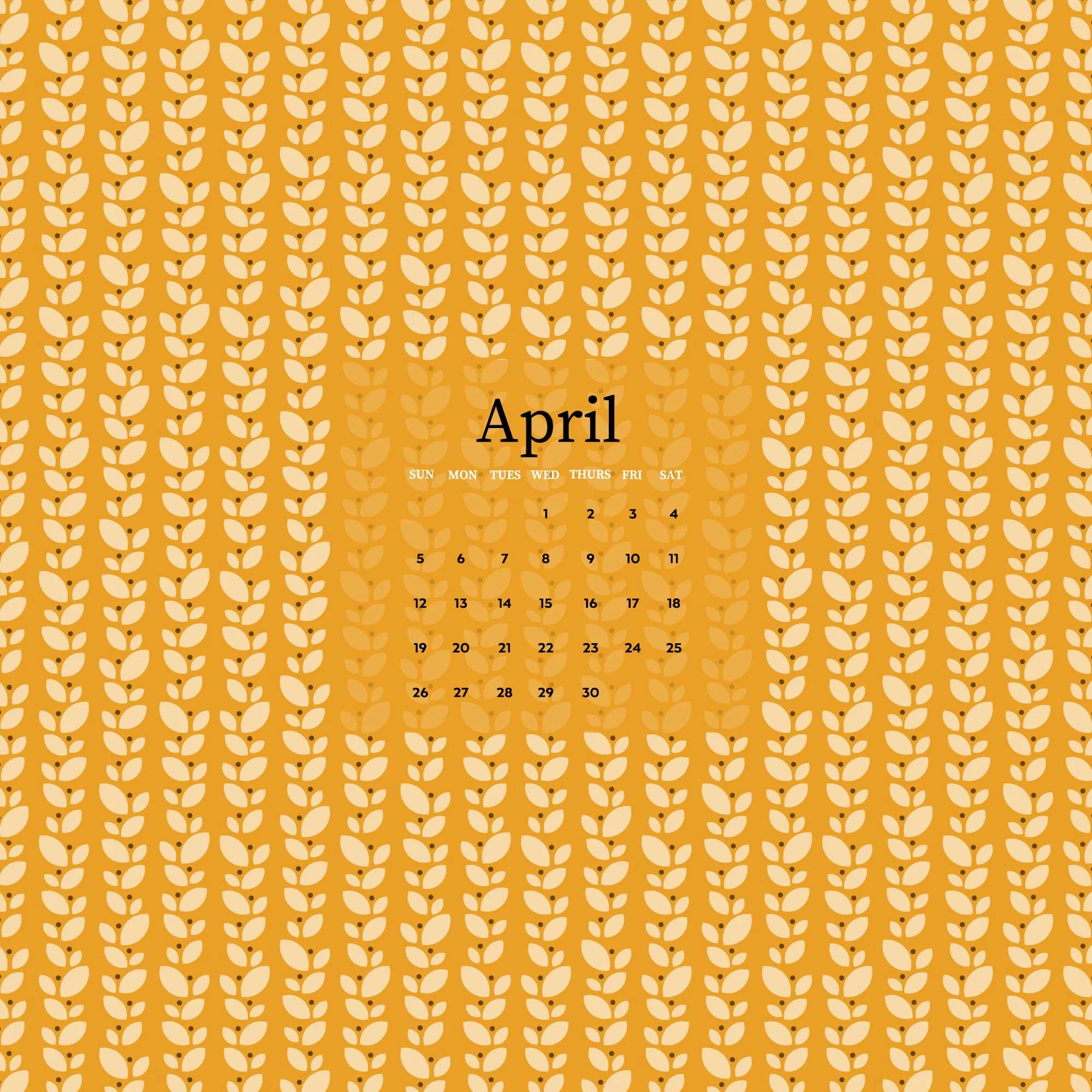 Free Wallpaper Design for April 2026