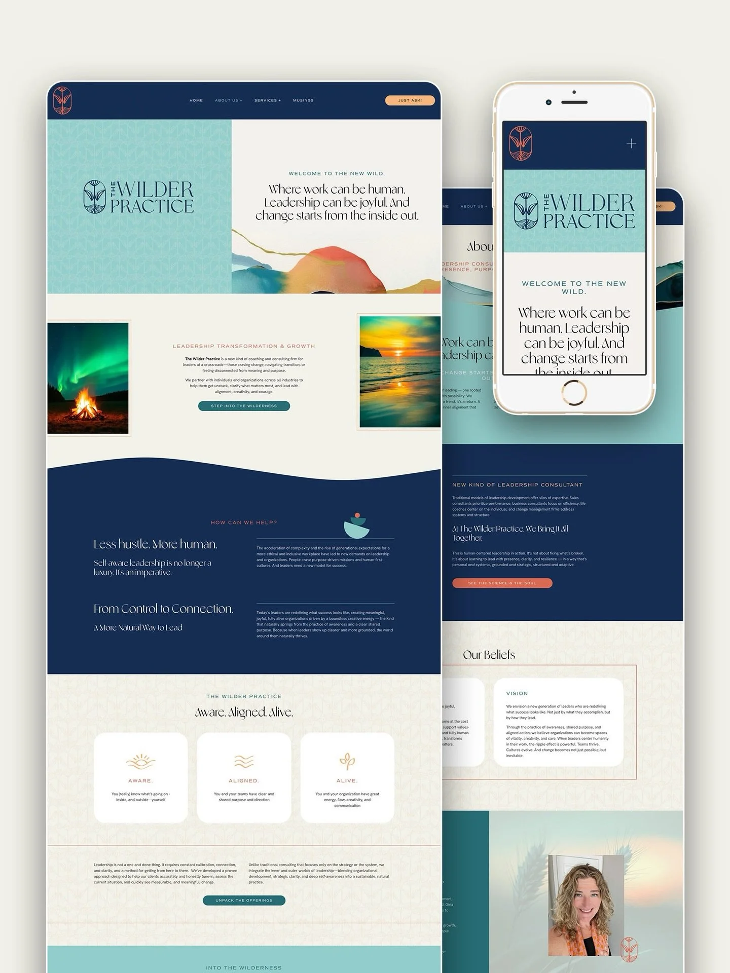 Back in The Wilder Practice world 🌿 ⁠
⁠
I&rsquo;m working with Gina on a new creative side project, so it felt like the right time to reshare the brand we built together. Still love how cohesive this one is across every touchpoint! ⁠
⁠
Swipe through
