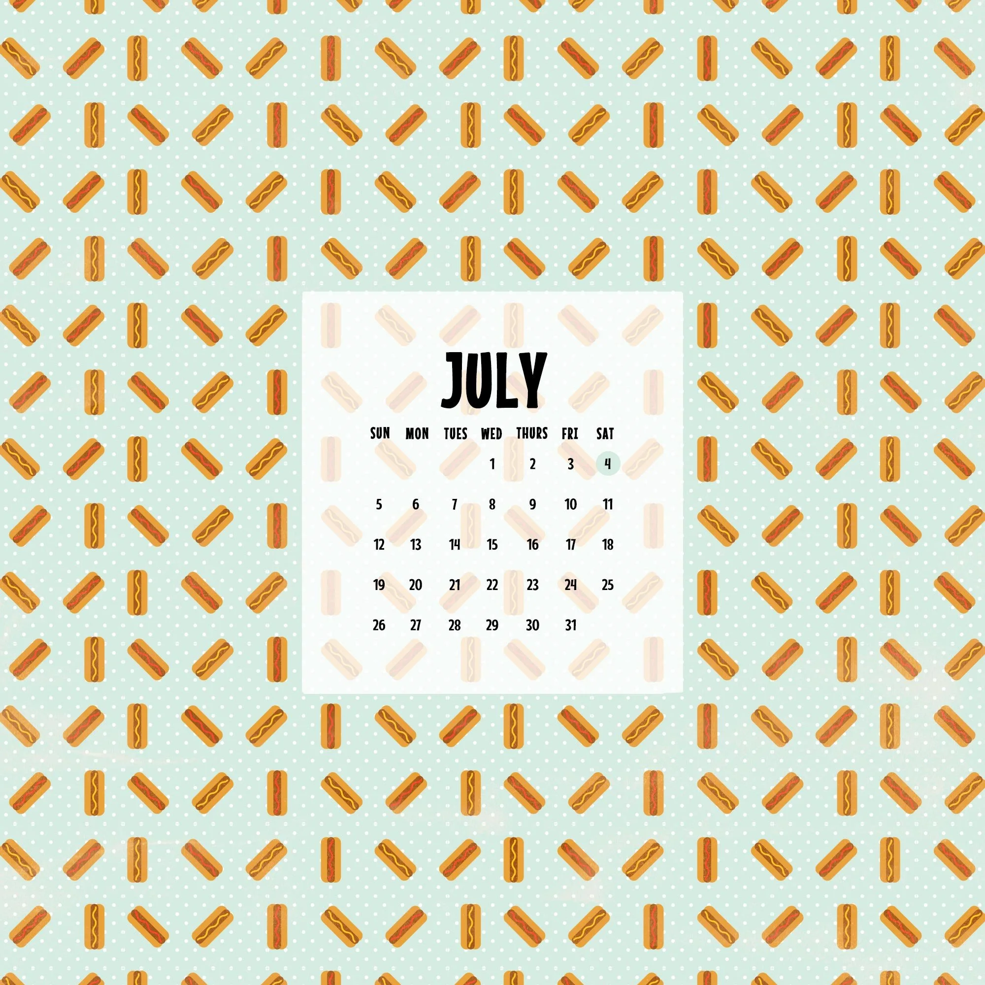 Free Wallpaper Design for July 2026