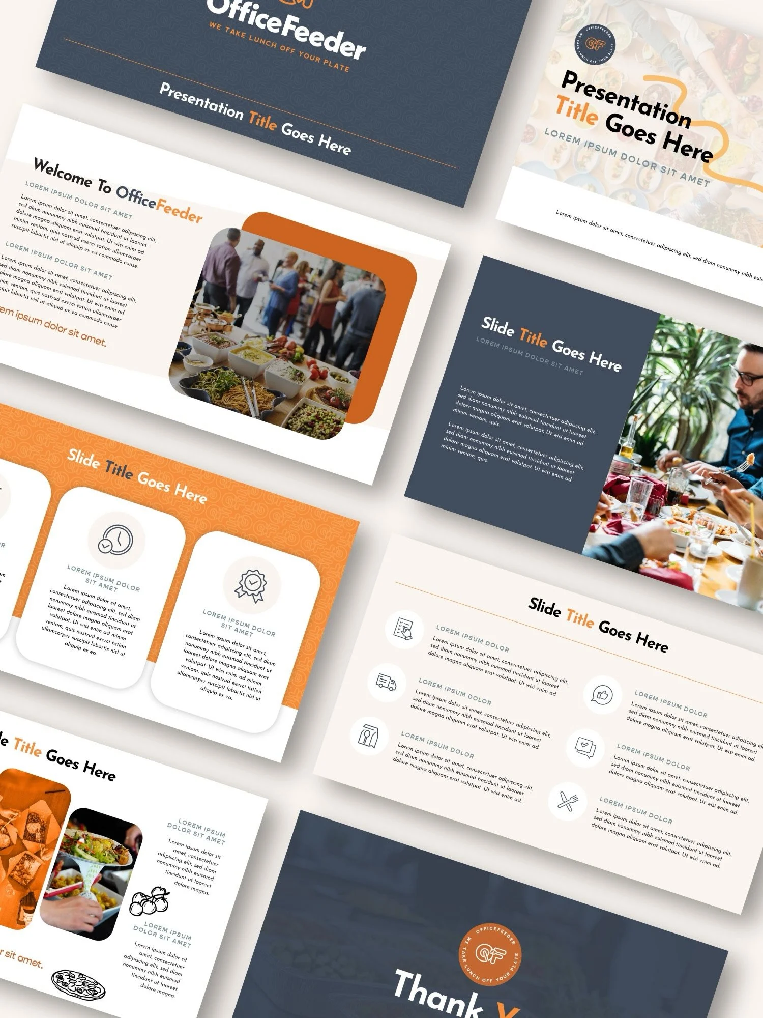 One more from the OfficeFeeder project I shared last week! In addition to the bomb brand foundations, we also developed a whole suite of marketing materials like slide deck templates, a trifold brochure, and email template + a fully thought-out websi