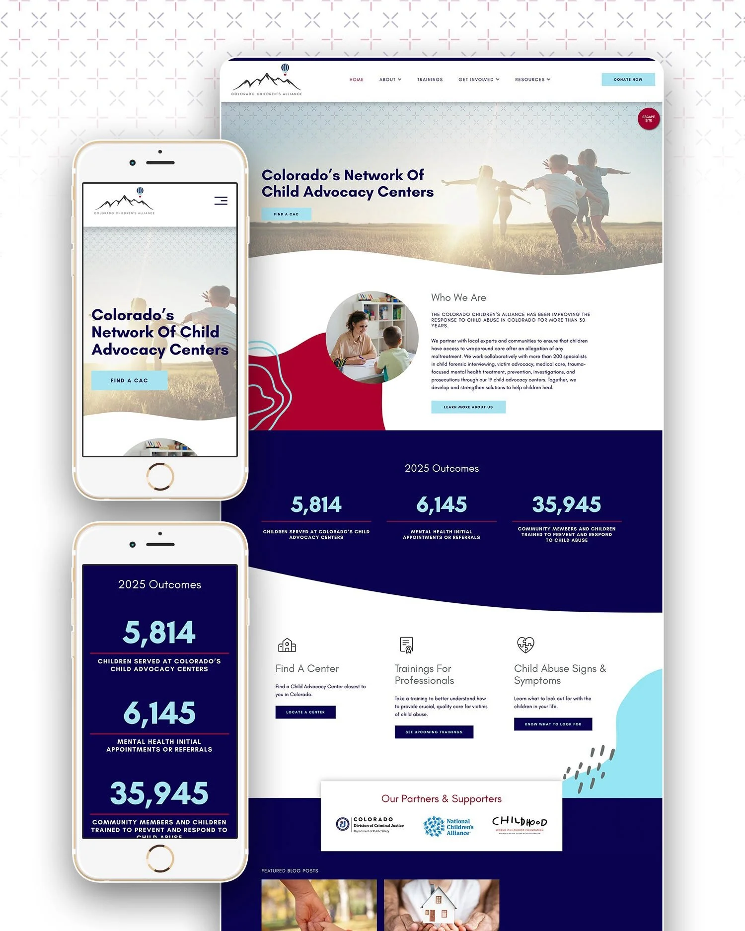 Please help me welcome the new and improved website for Colorado Children&rsquo;s Alliance to the world wide web! CCA is the statewide network supporting Colorado&rsquo;s Child Advocacy Centers + the professionals working to prevent and respond to ch