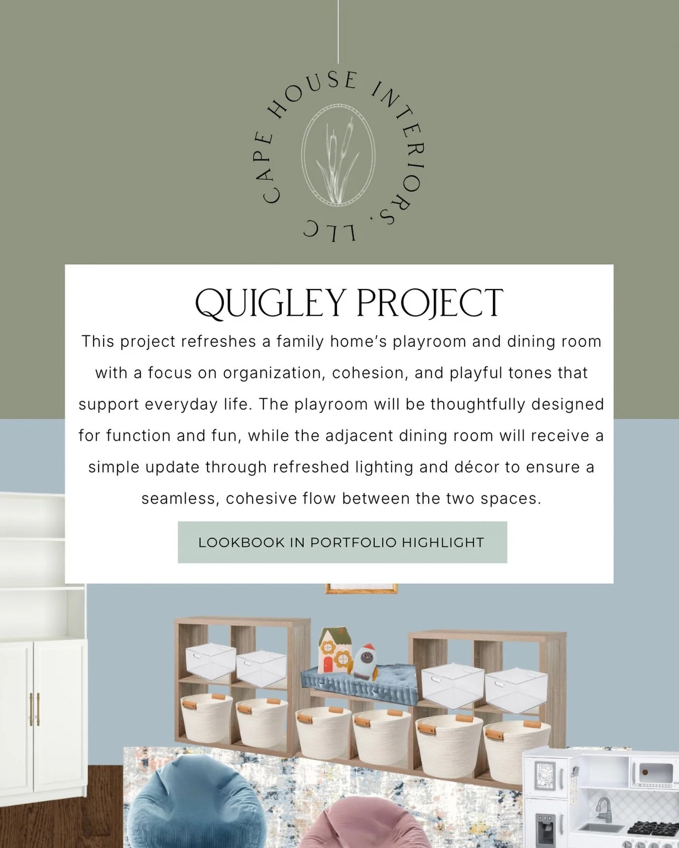 Challenge: convert an oversized dining room into part adult dining space, part children&rsquo;s play area. Keep the charm and whimsy of a kids space while enhancing the decor and finishes of a family friendly / hosting-worthy dining room. 👏🏼💕🍲🥂?