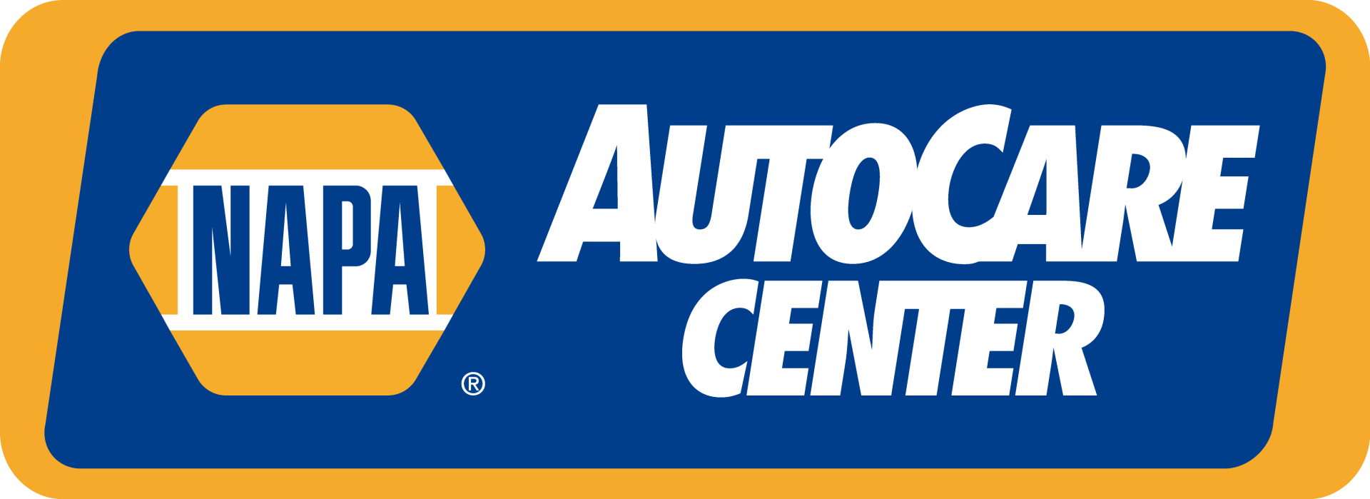 NAPA AutoCare Center logo with blue and yellow colors.