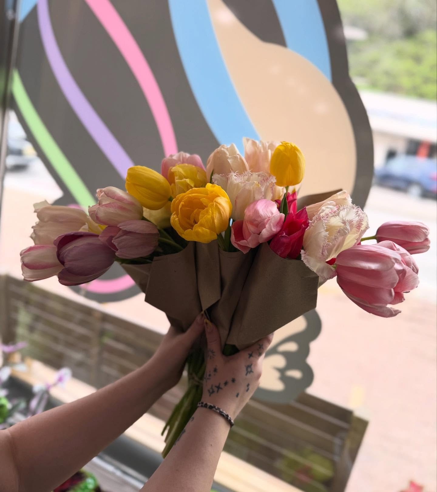 Locally grown. For sale right at West View Brew. 

Isn&rsquo;t it always the right time for fresh flowers? 💐