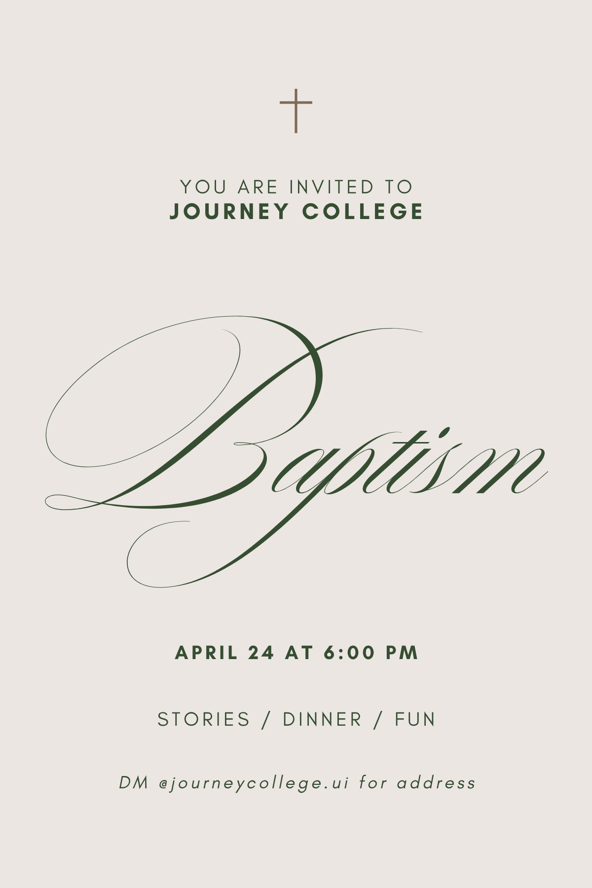 Journey College hosts a baptism service for students