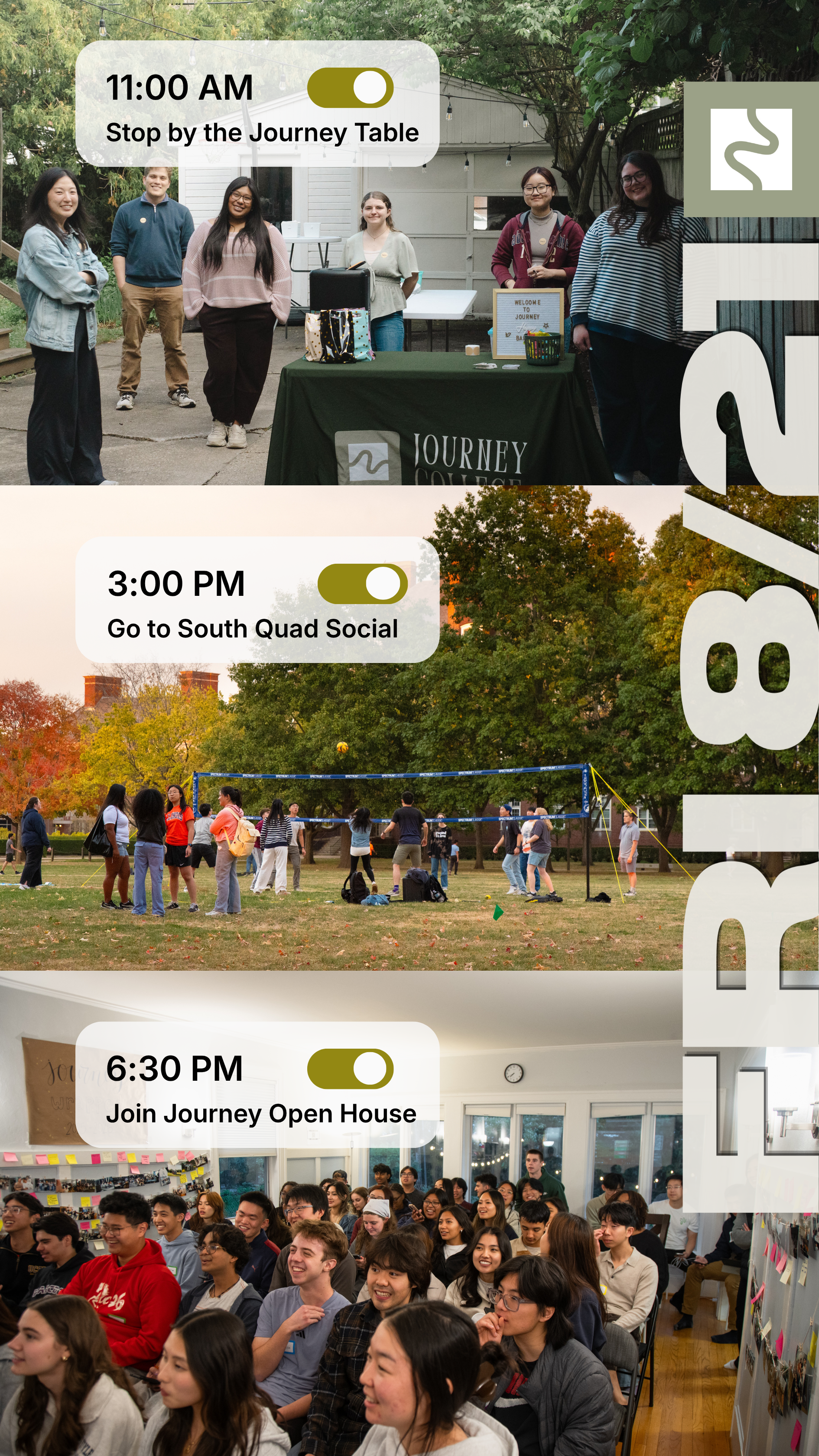 An invitation to join Journey Open House on Friday August 21 at 6pm.