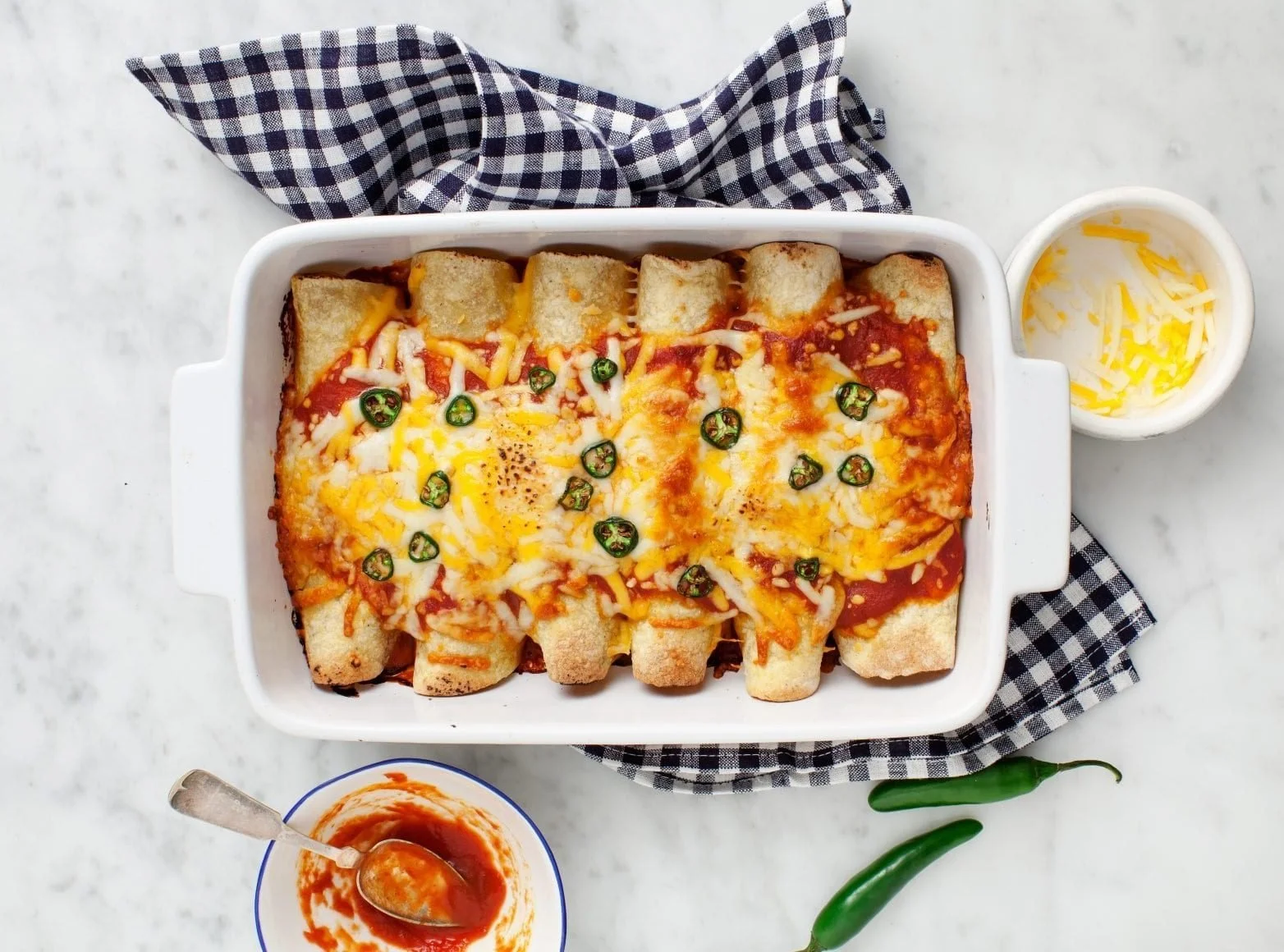 Recipe: Black Bean & Veggie Enchiladas