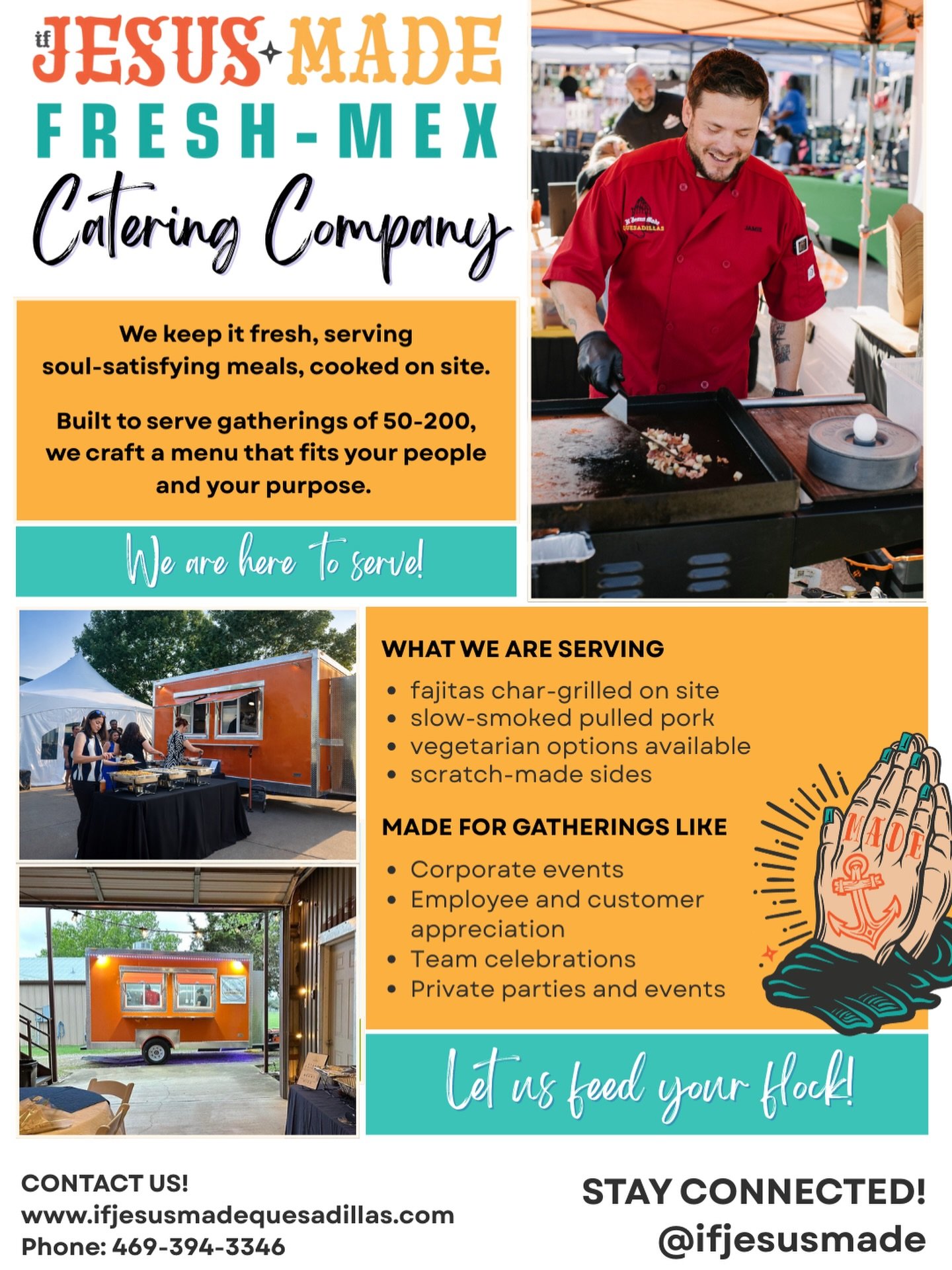 feeding you, feeds us! 🧡 book us for your next corporate event, birthday or graduation party, employee or customer appreciation 🎉  we are here to serve!