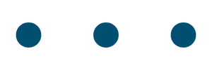 Three blue circles arranged horizontally.