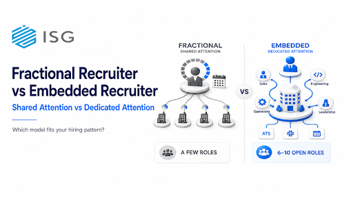 Fractional Recruiter vs Embedded Recruiter: Which Model Fits Which Company