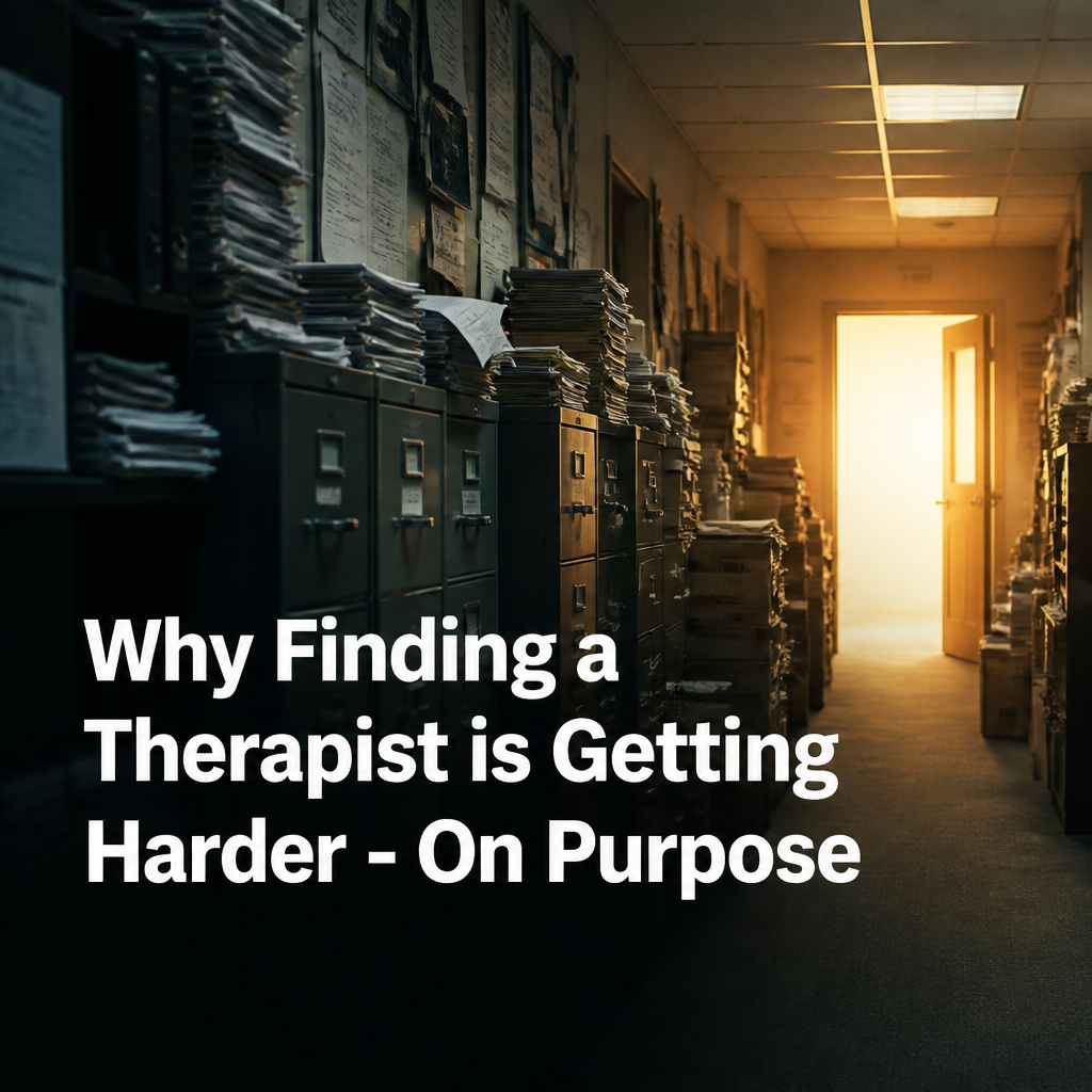 Why Finding A Therapist Is Getting Harder - On Purpose