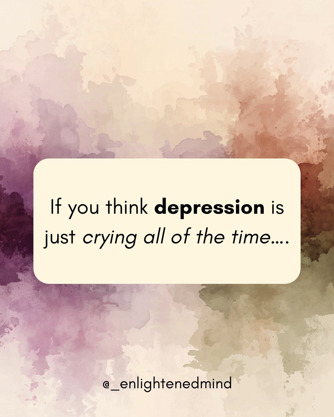 Reminder that depression looks differently for everyone. It is more than constant negativity, frequent crying, or occasional sadness.

✨Yes you can experience depression without meeting the criteria for a mood disorder.
✨Yes, you can still utilize th