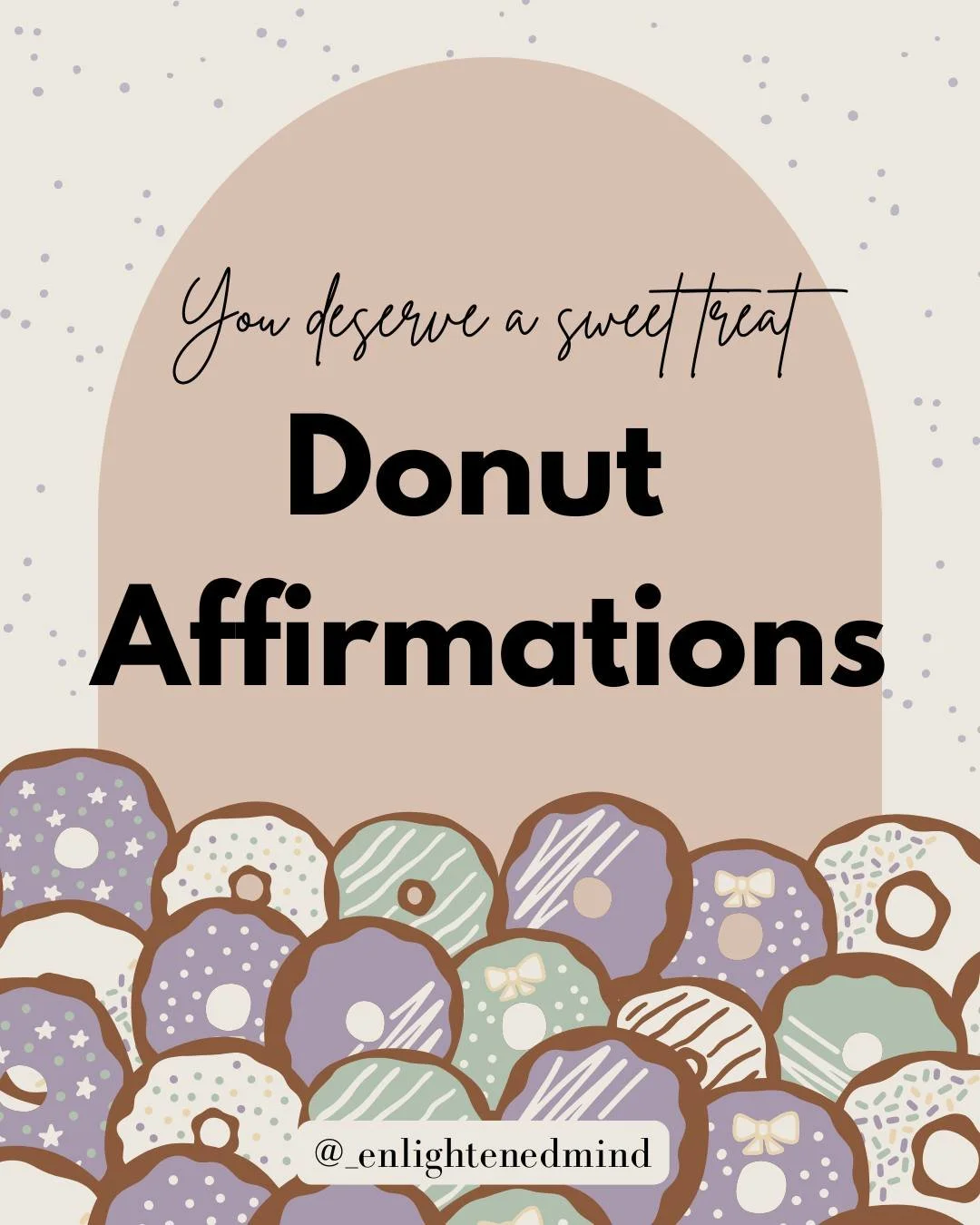 It's National Donut Day! Some gentle reminders served with extra sprinkles 🍩✨
Mental health care doesn&rsquo;t always have to look serious &mdash; sometimes it&rsquo;s found in rest, small joys, self-compassion, and giving yourself permission to slo