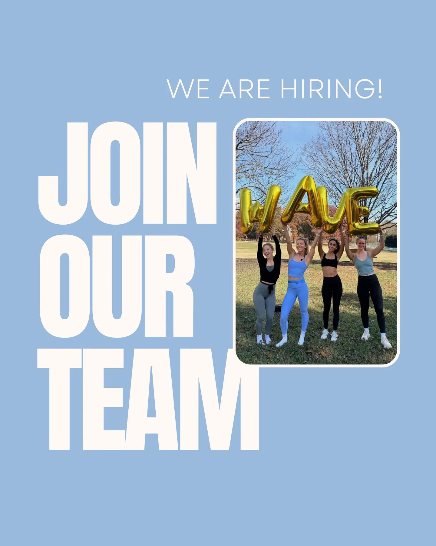 ✨ WAVE MOVEMENT IS HIRING! ✨We&rsquo;re building something special &amp; we want you to be a part of our founding team! If you love movement, music &amp; community - we want to meet you!! 

#raleigh #matpilates #hiring