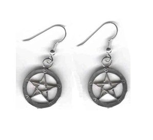 Pentagram earrings
