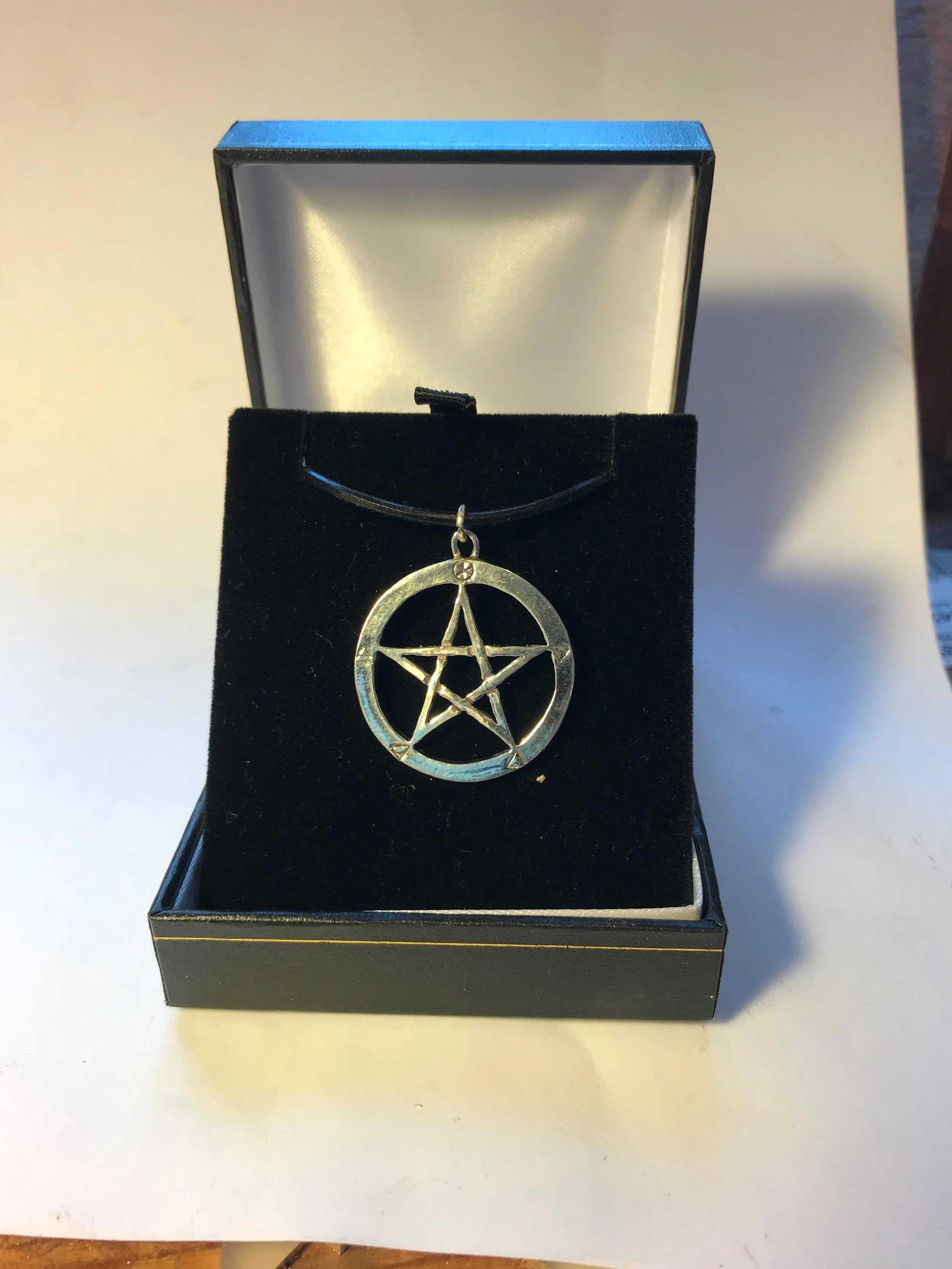Sterling silver pentagram