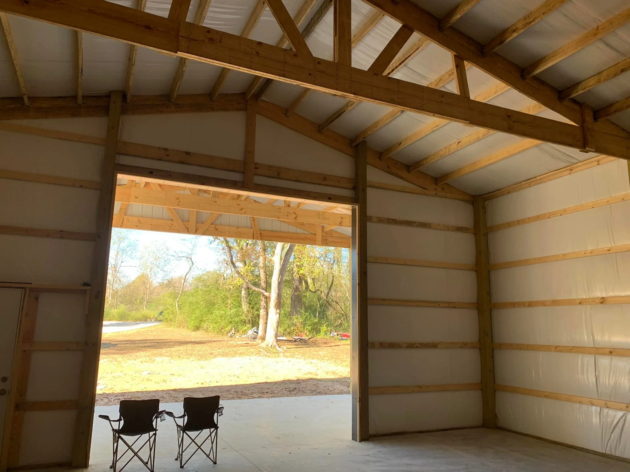 Pole Barn Extension and Lean To-White Walls Black Trim 1D.jpg