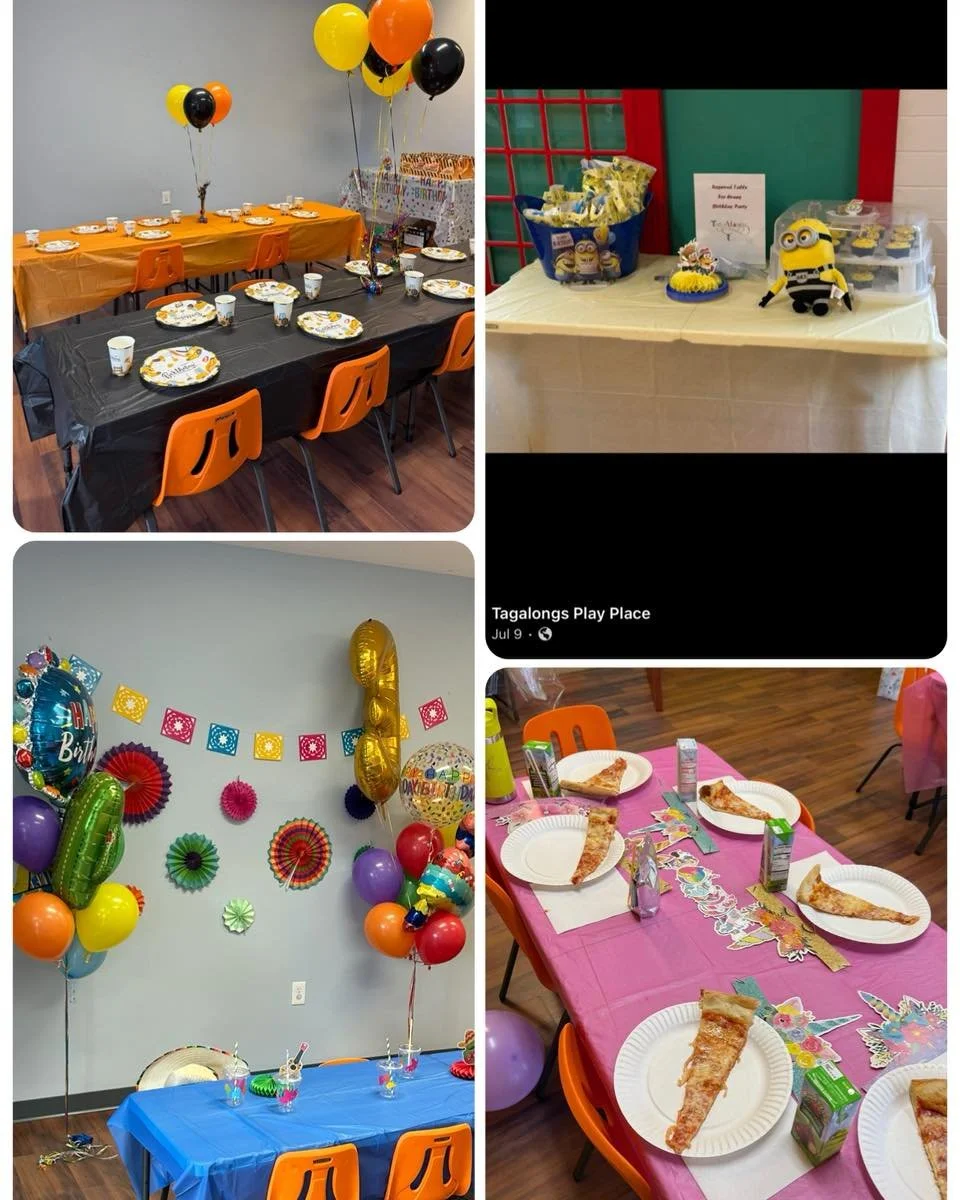 🥳Party time slots are booking fast!!🎉
Want to celebrate your little one’s birthday? We have you covered.
✨We set up
✨We clean up
✨We provide pizza, beverages, paper goods etc
✨You have a designated party host to make sure everything goes smoo
