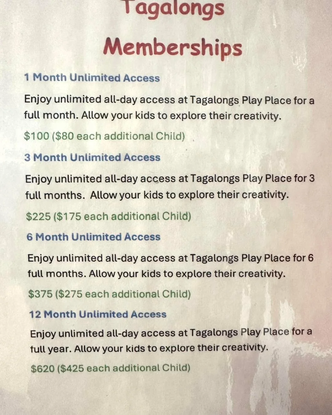 ✨Did you know we have memberships? Great for the cold months ahead✨
Purchase in person or online at tagalongsnj.com