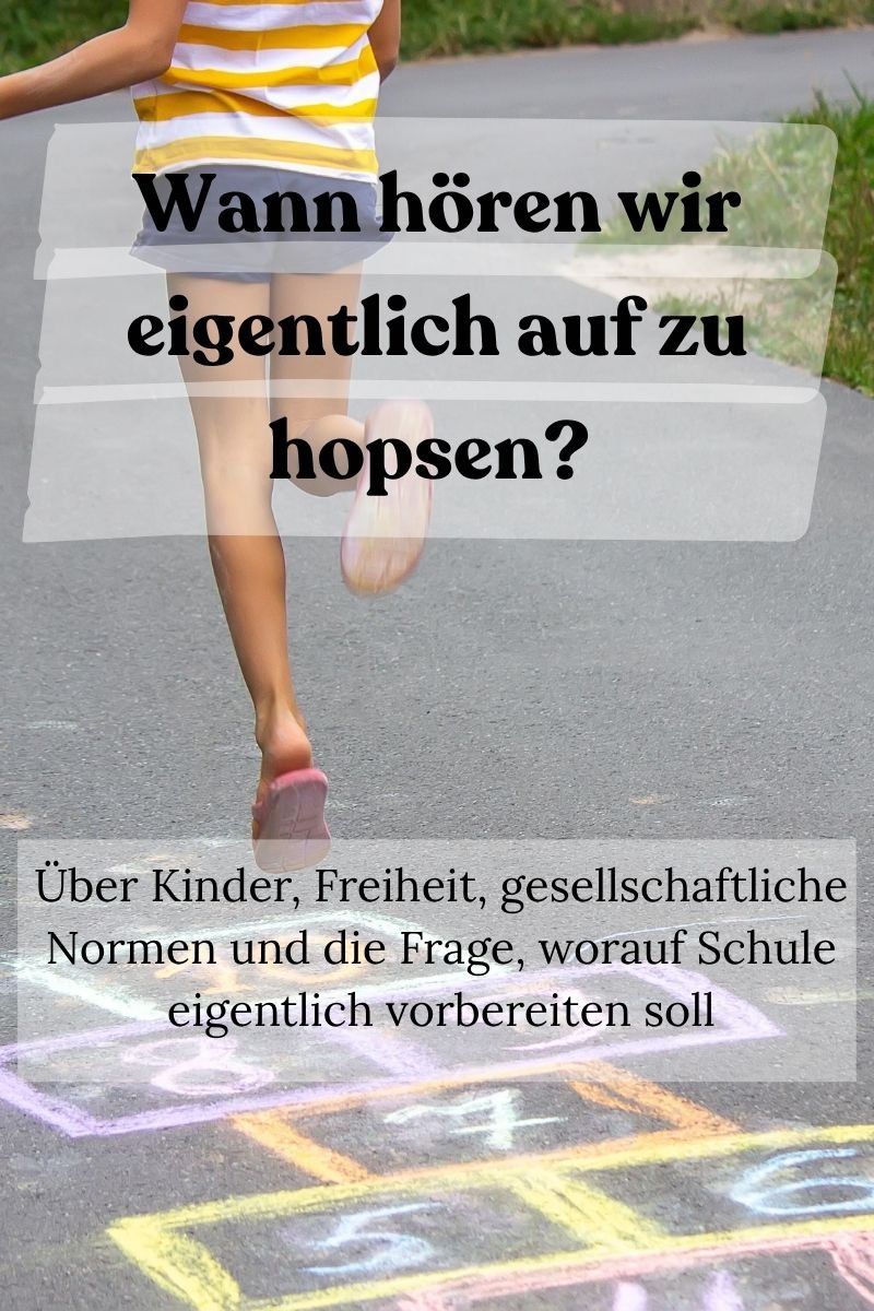 Wann hören wir eigentlich auf zu hopsen?</span>
