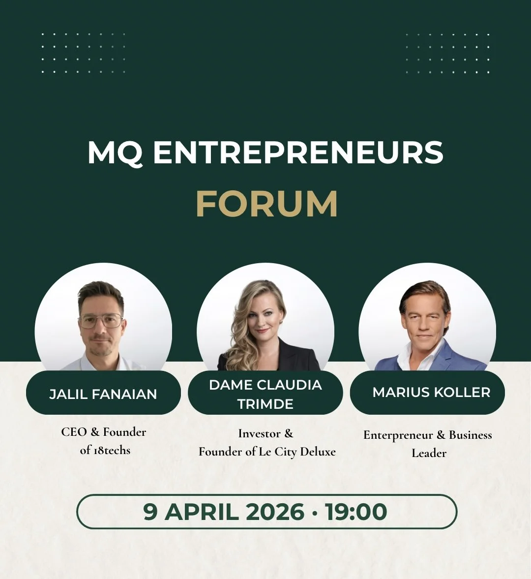 MQ Entrepreneurs Forum