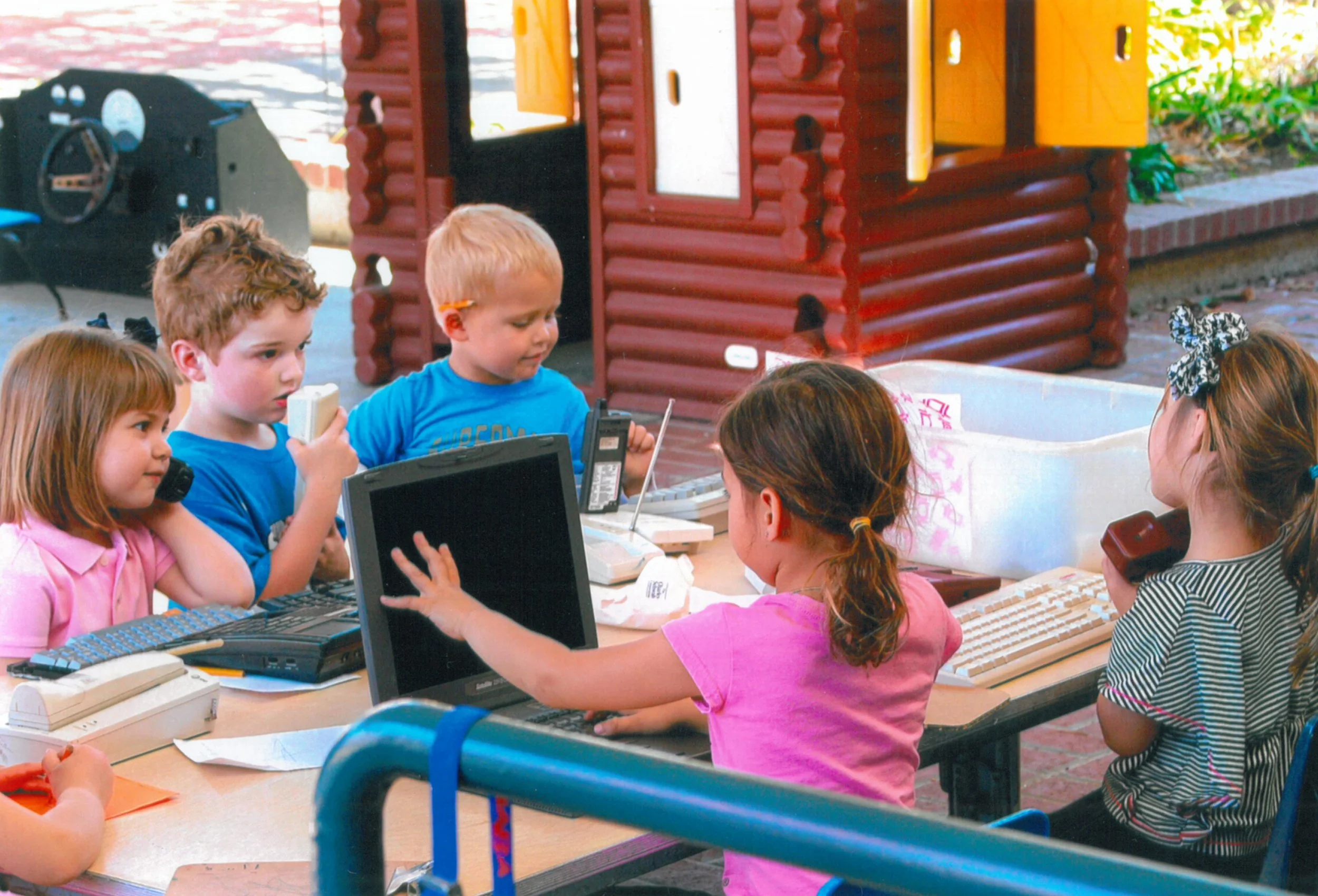 DRAMATIC PLAY:  In our dramatic play area, children naturally develop language skills as they negotiate roles, create storylines, and communicate with their peers. They also learn important social skills like cooperation, sharing, and problem-solving